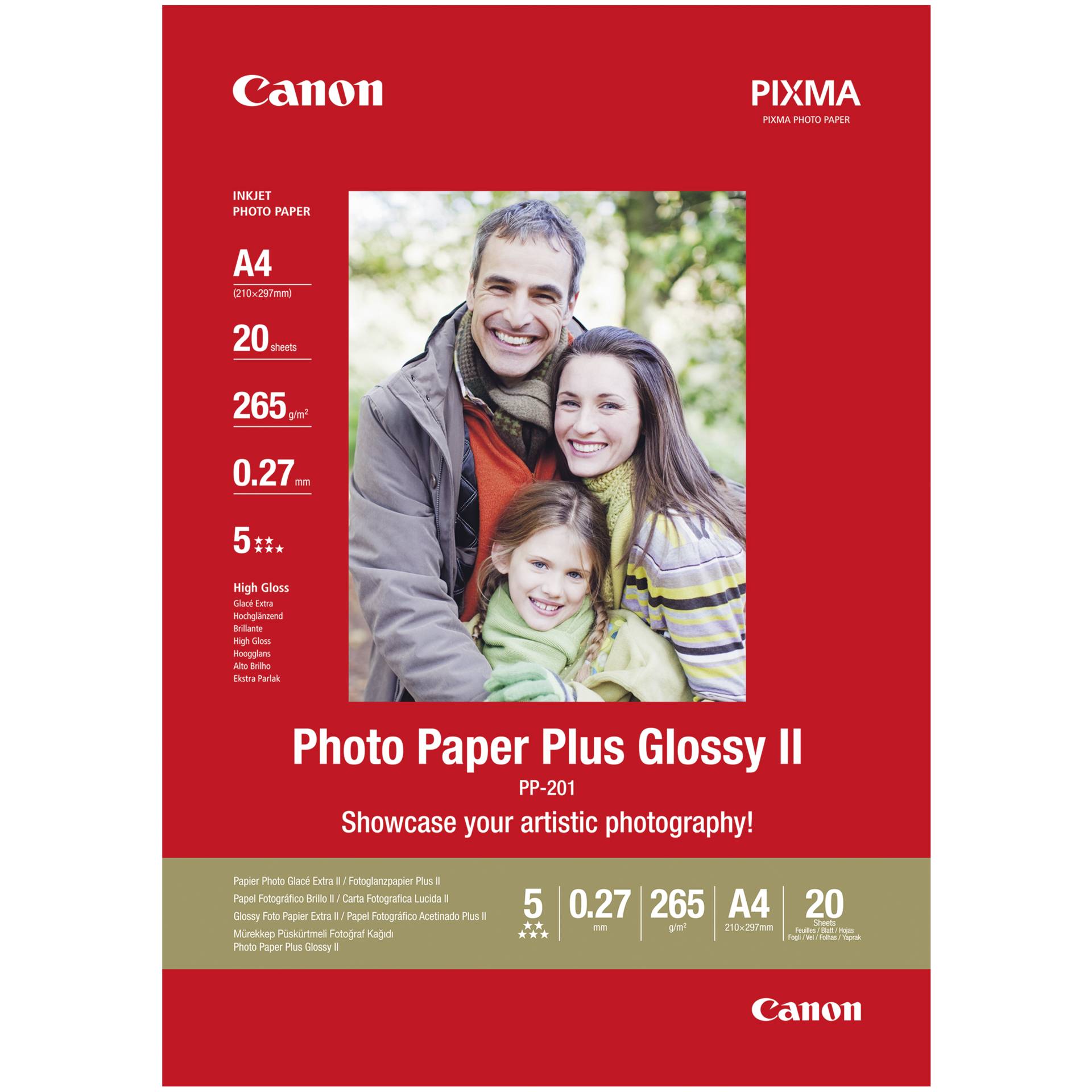 Canon PP-201 A 4 20 fogli 275 g