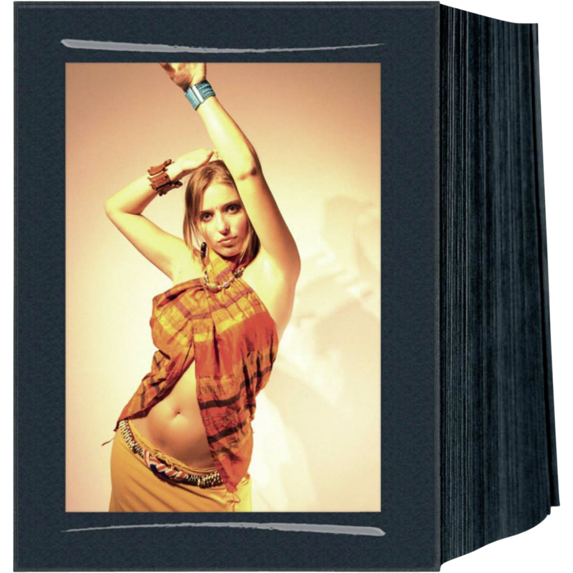 1x125 Daiber interm.passepartout 13x18 in Lino nero