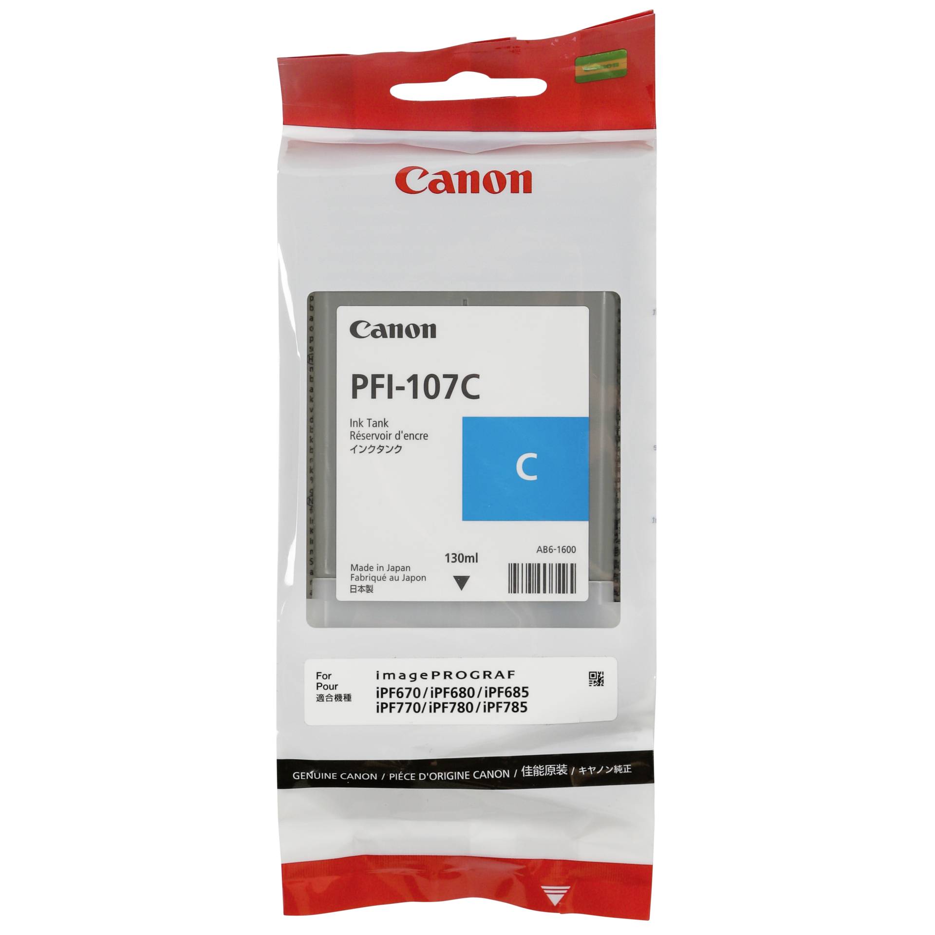 Canon PFI-107 C Cartucce ciano
