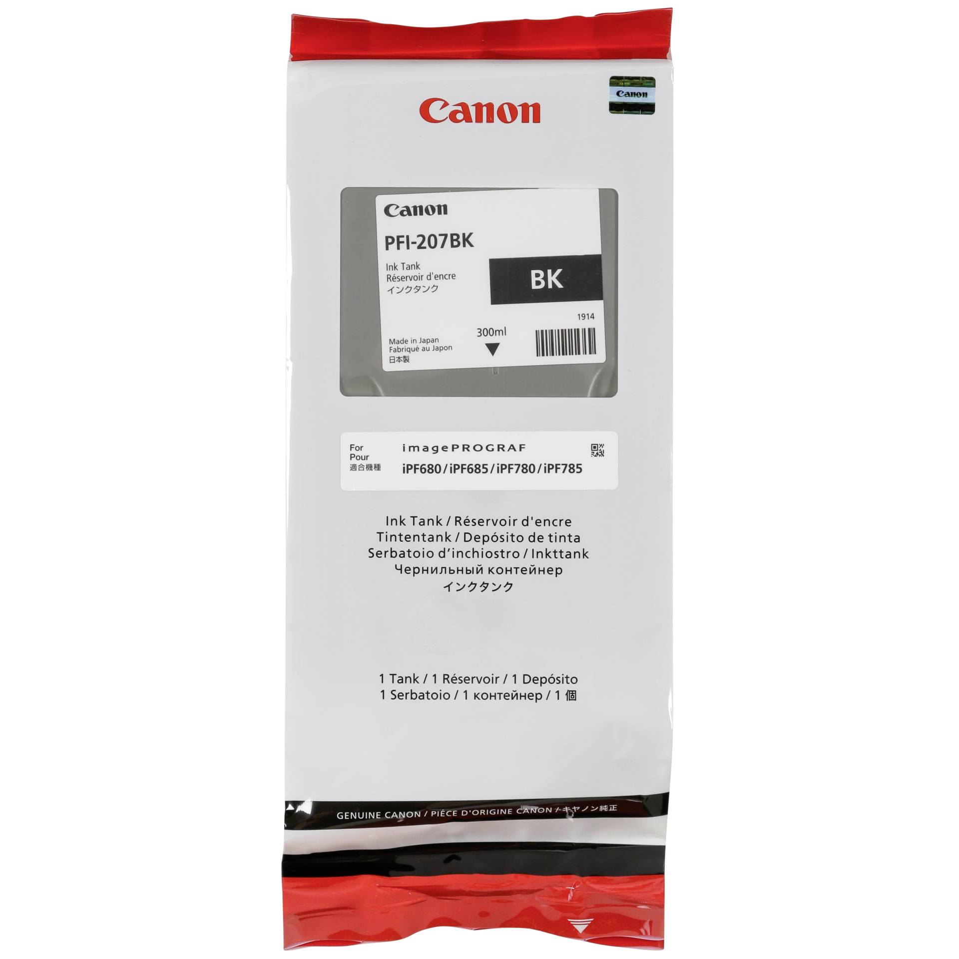 Canon PFI-207 BK cartuccia nera