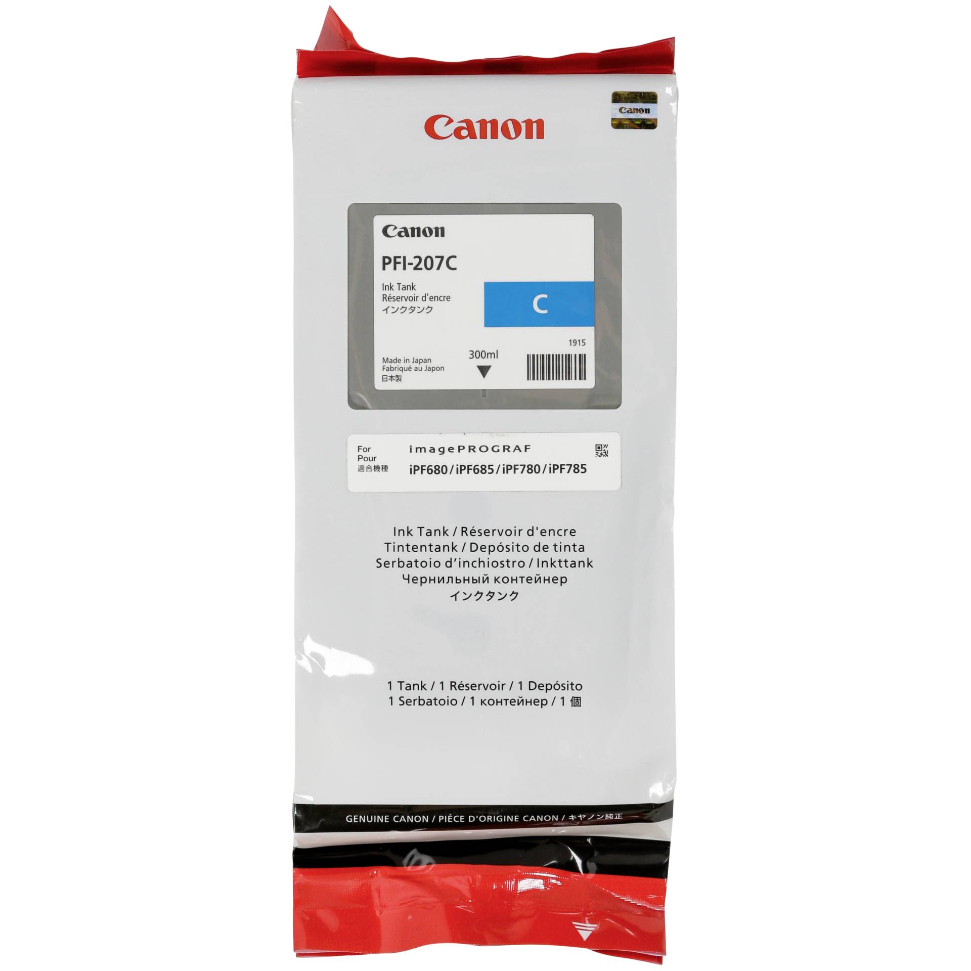 Canon PFI-207 C Cartucce ciano