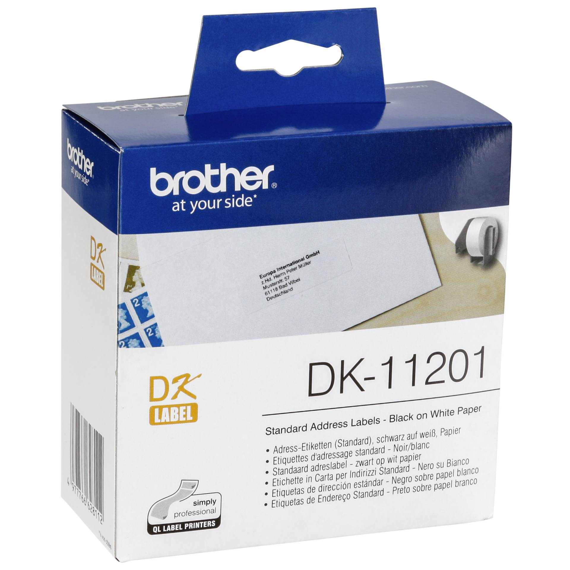 Brother Etichette per indirizzi bianco 29x 90 mm 400 pz.DK-1