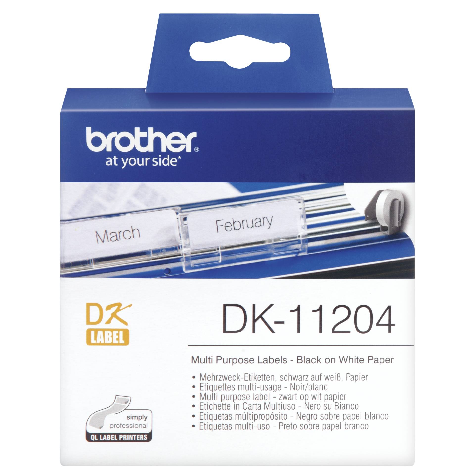 Brother etichette multiuso 17 x 54 mm 400 pz.      DK-11204