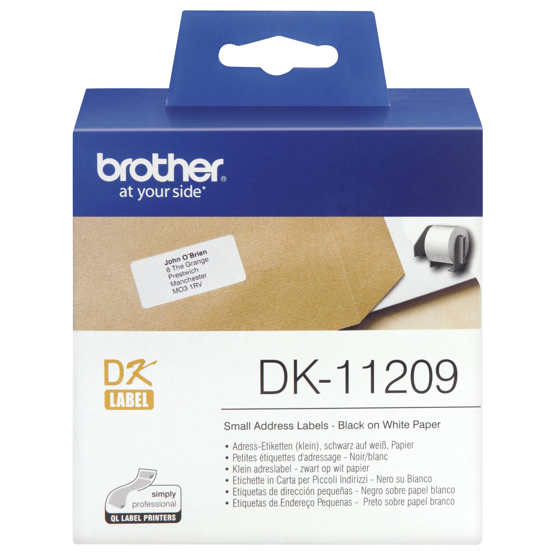 Brother Etichette per indirizzi bianco 29x62 mm 800 pz. DK-1