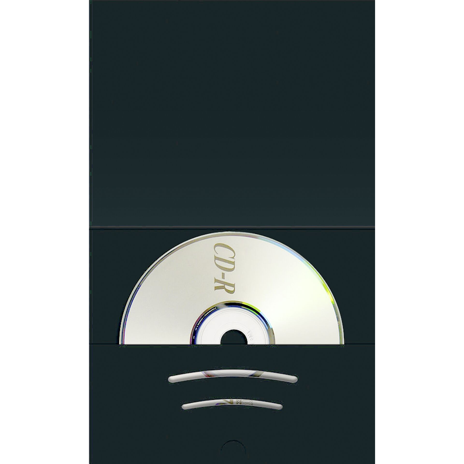 1x100 Daiber cartellina con CD per formato fino a 6x9cm nero