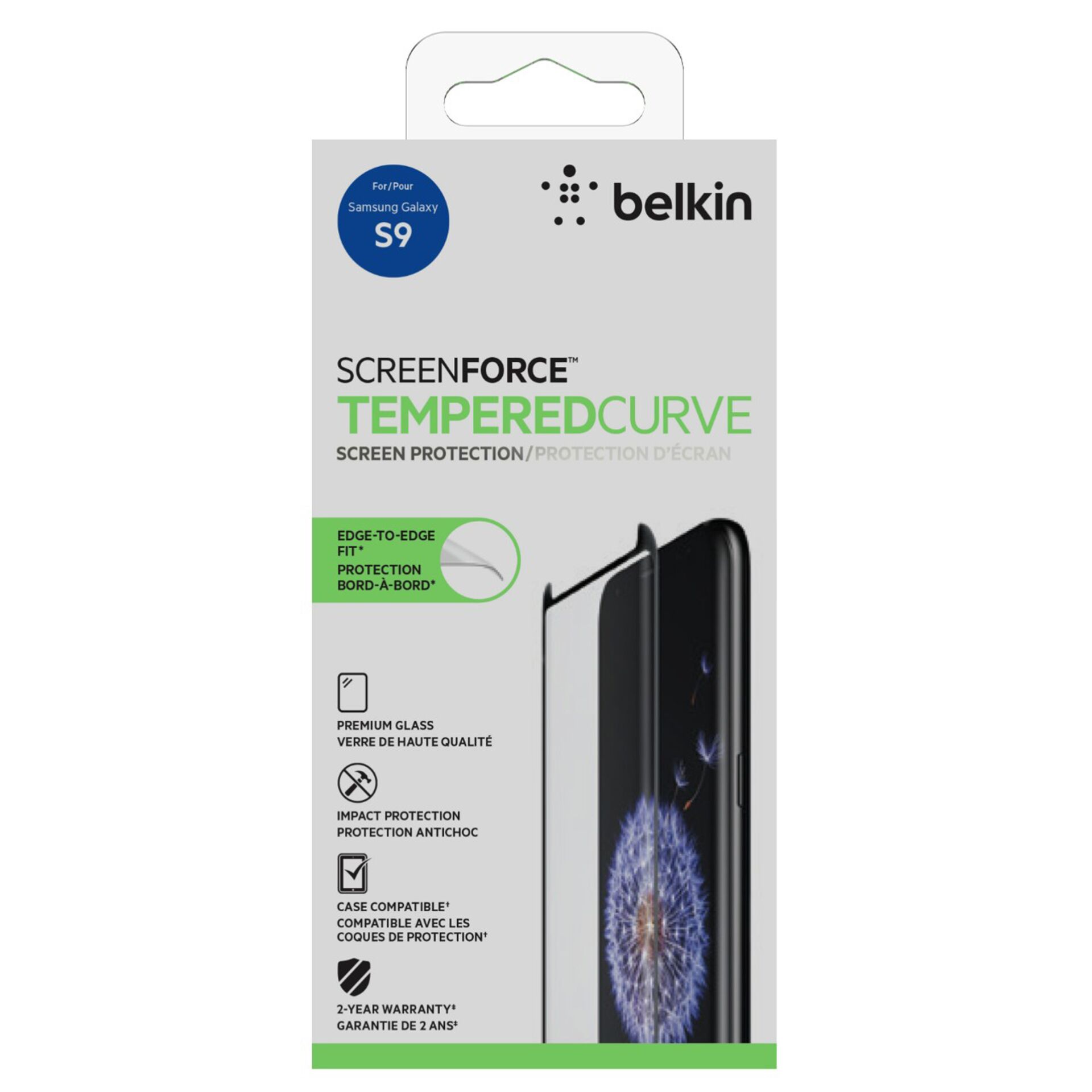 Belkin protezione schermo Curve Edge to Edge Samsung S9