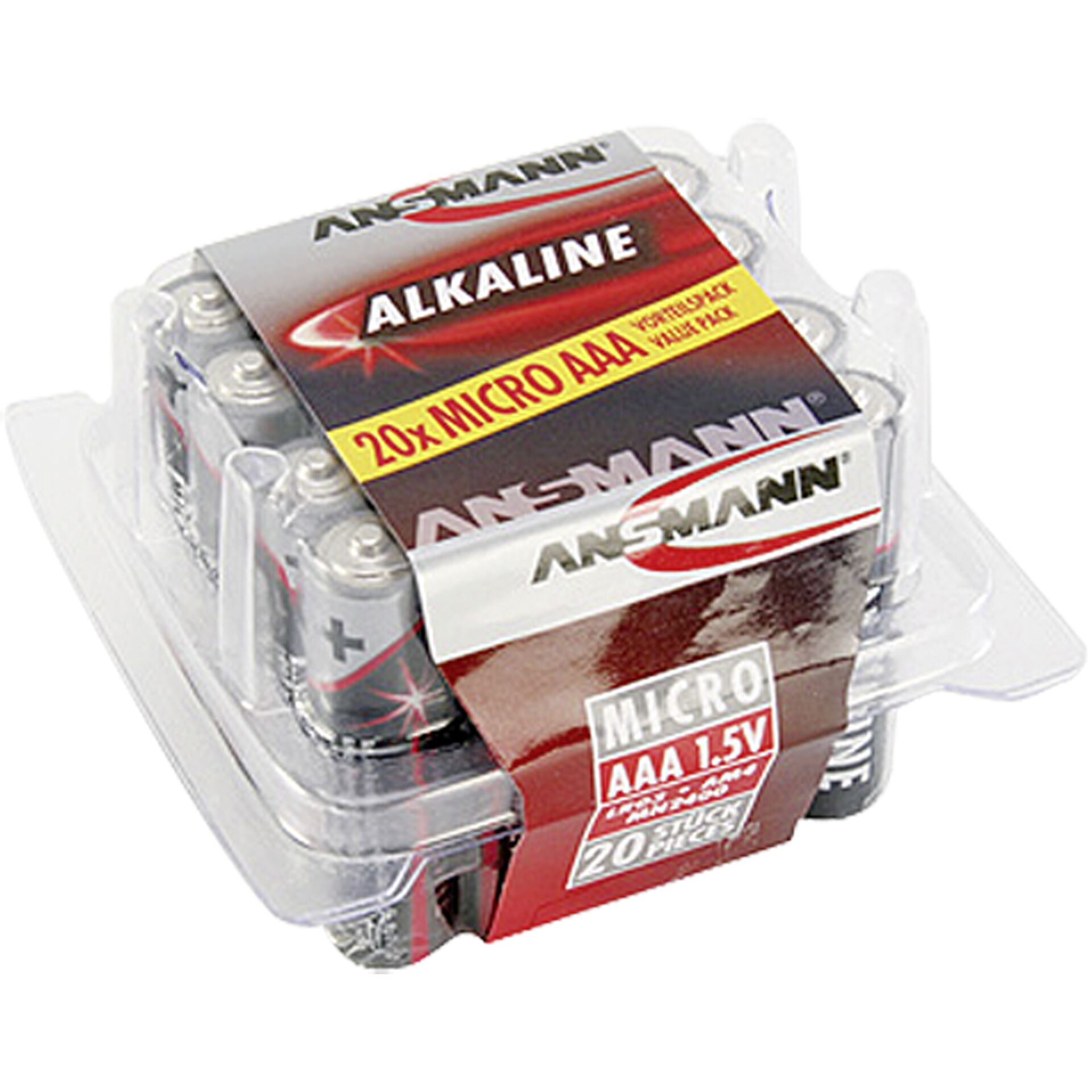 1x20 Ansmann Alkaline Micro AAA LR 03 red-line Box       501