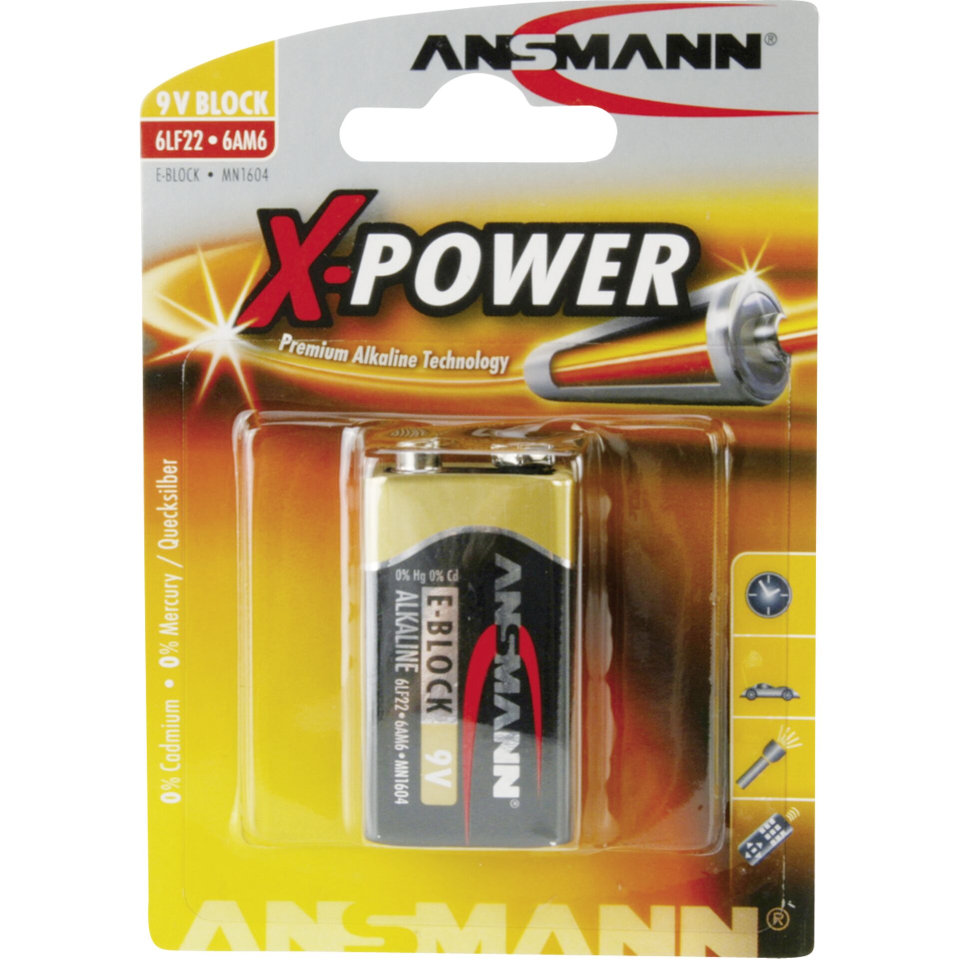 1 Ansmann Alkaline 9V-Block X-Power