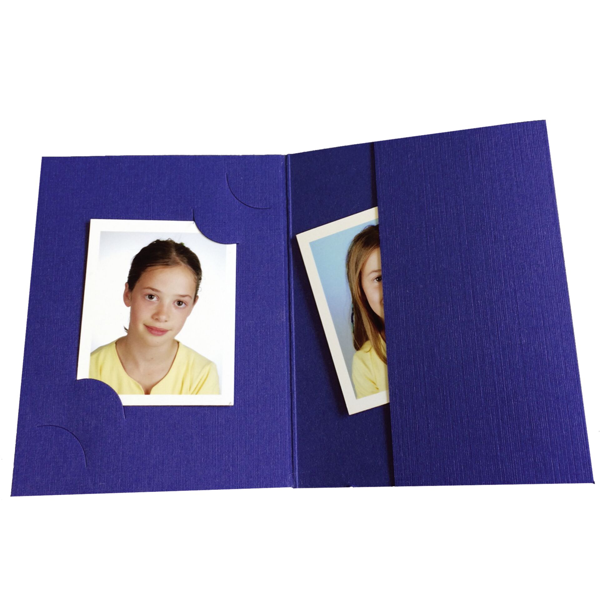 1x100 Daiber busta per foto blu per 3 formati