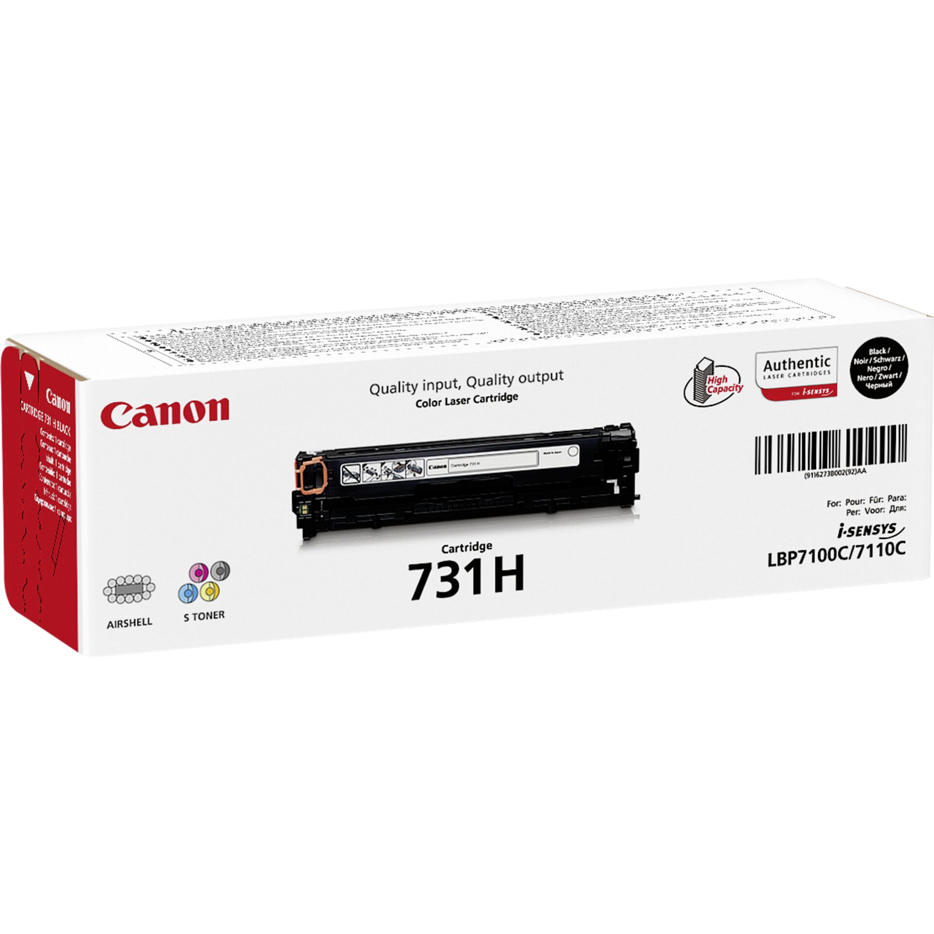 Canon Toner Cartuccia 731 H BK nero