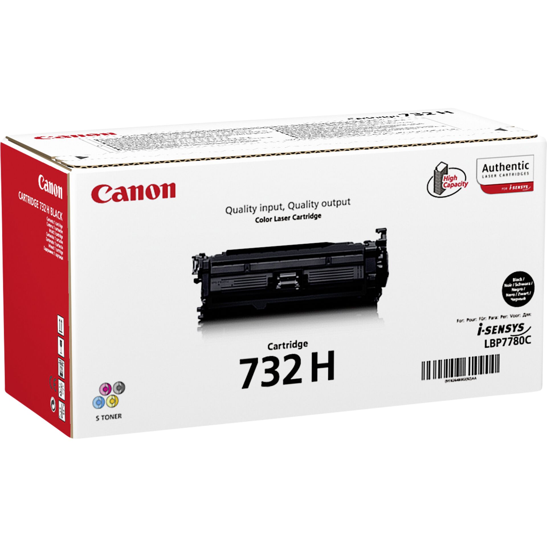 Canon Toner Cartuccia 732 H BK nero