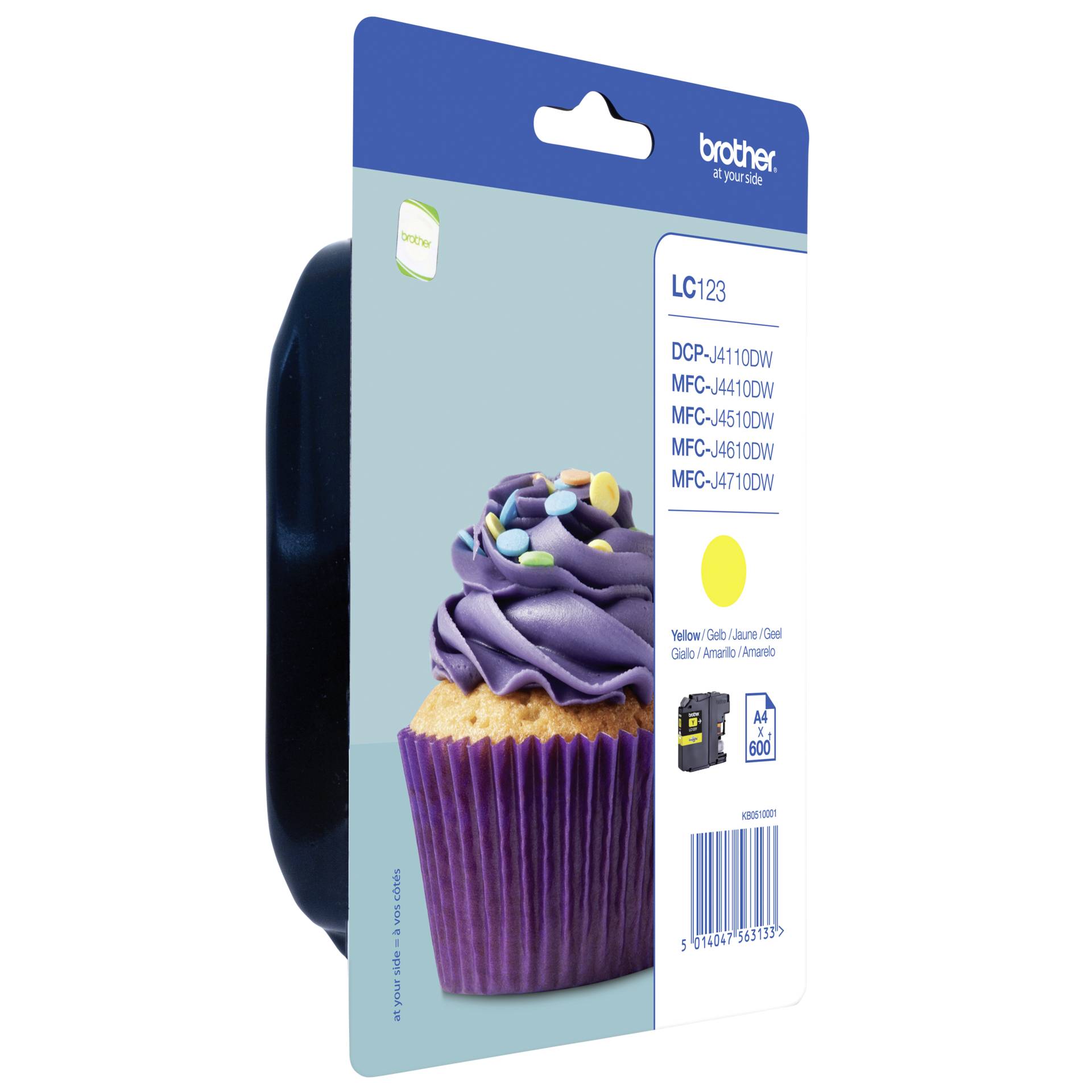 Brother LC-123 Y giallo