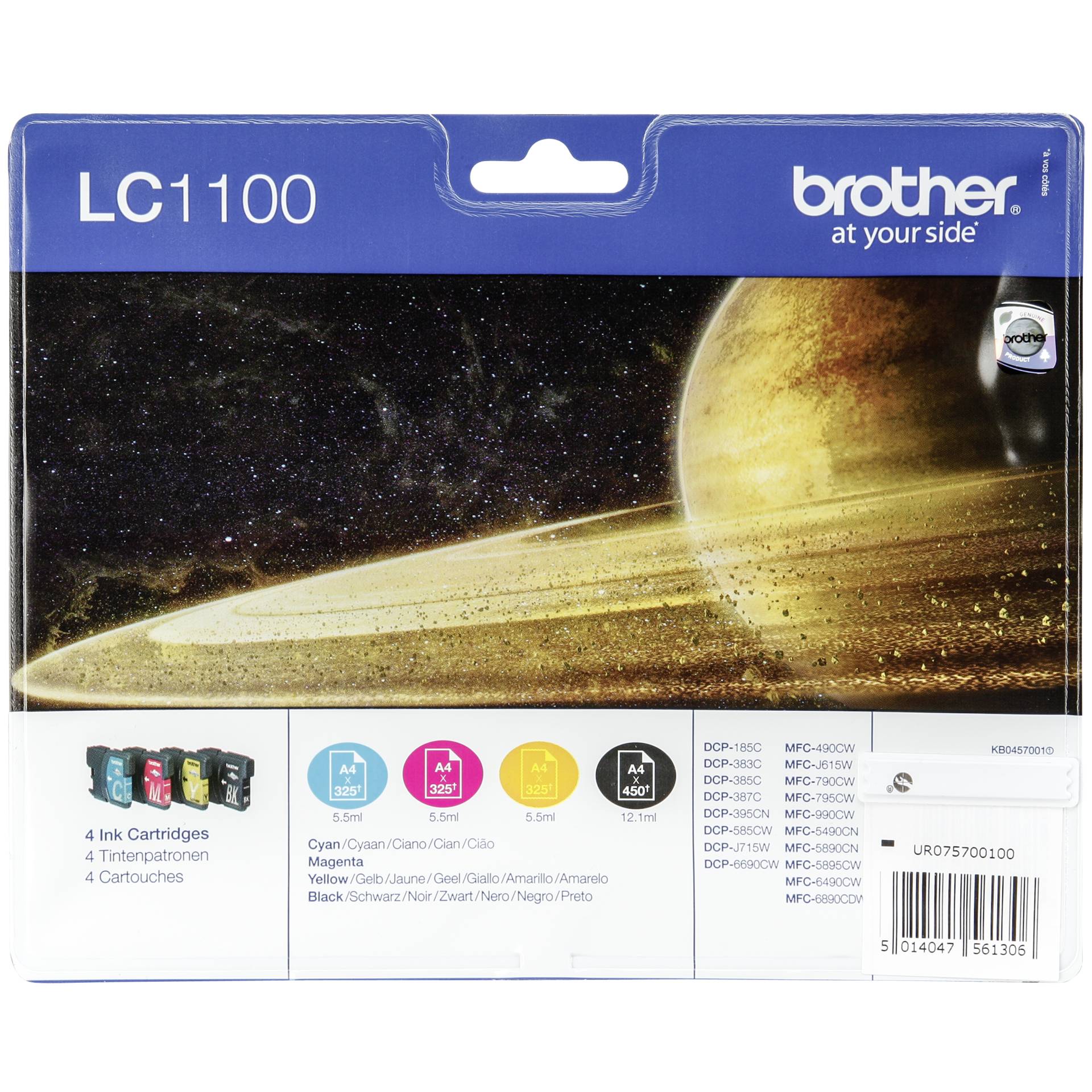 Brother LC-1100 Value Pack BK/C/M/Y