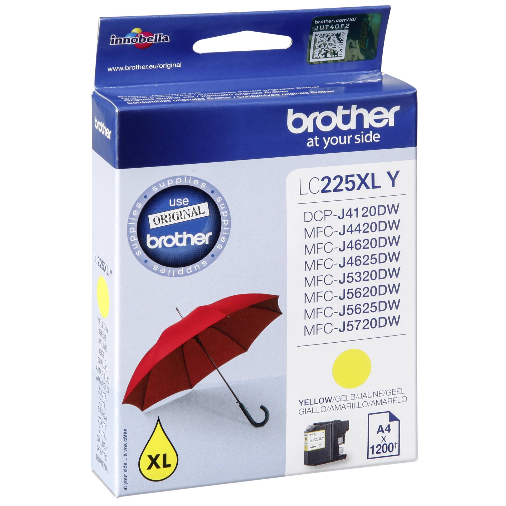 Brother LC-225 XLY giallo