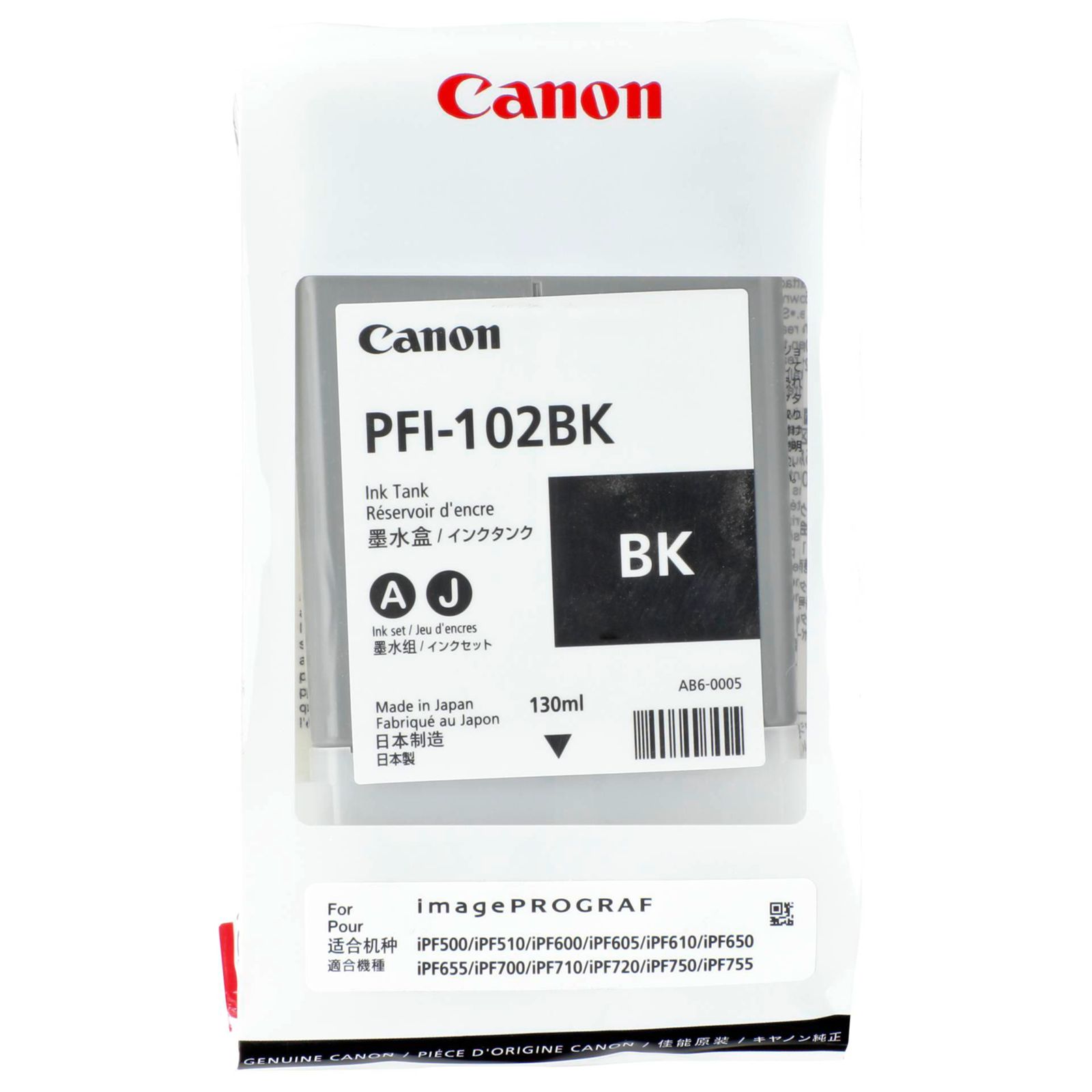 Canon PFI-102 BK cartuccia nera