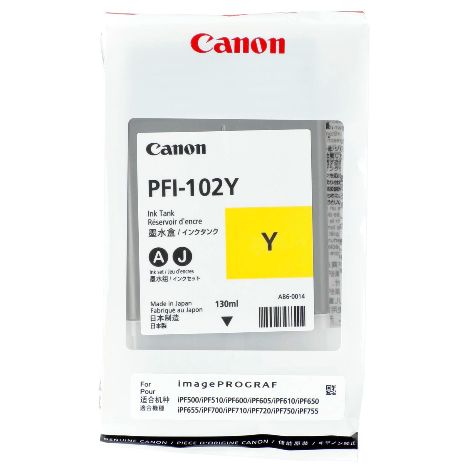 Canon PFI-102 Y cartuccia giallo