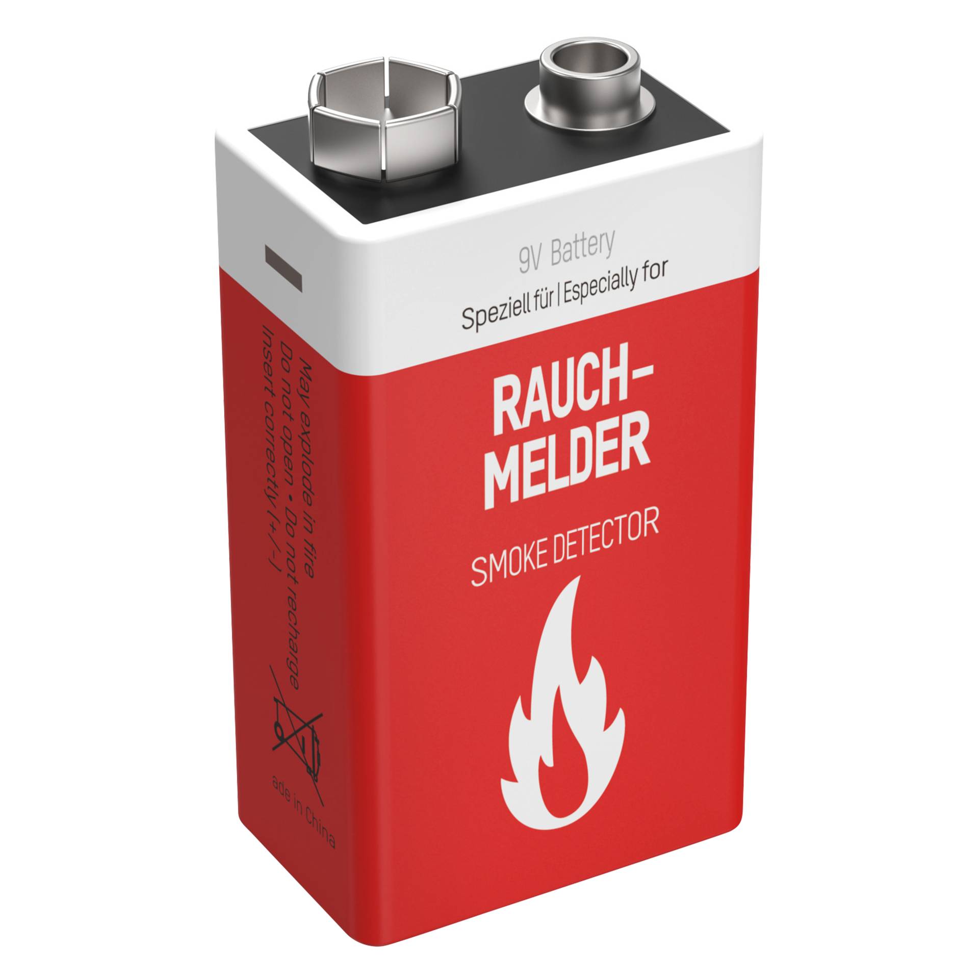 1 Ansmann Lithium 9V-Block speziell per rivelatore di fumo