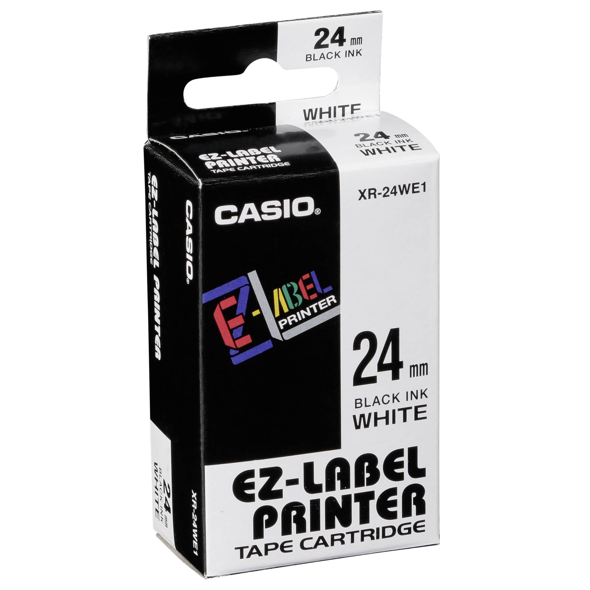 Casio XR-24 WE 1 24 mm nero    su  bianco