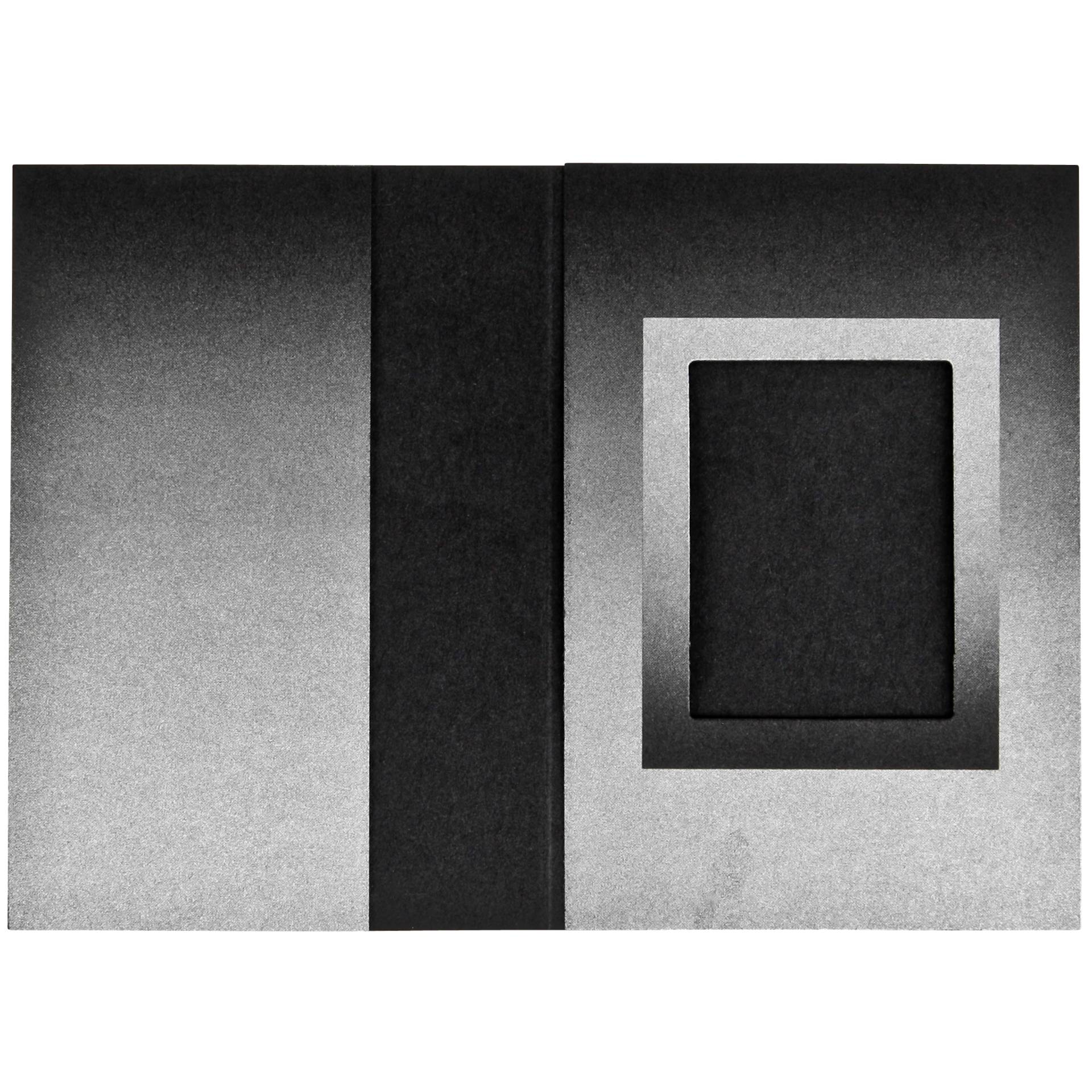 1x100 Daiber cartoncin.portafoto nero/argento   31x42 mm