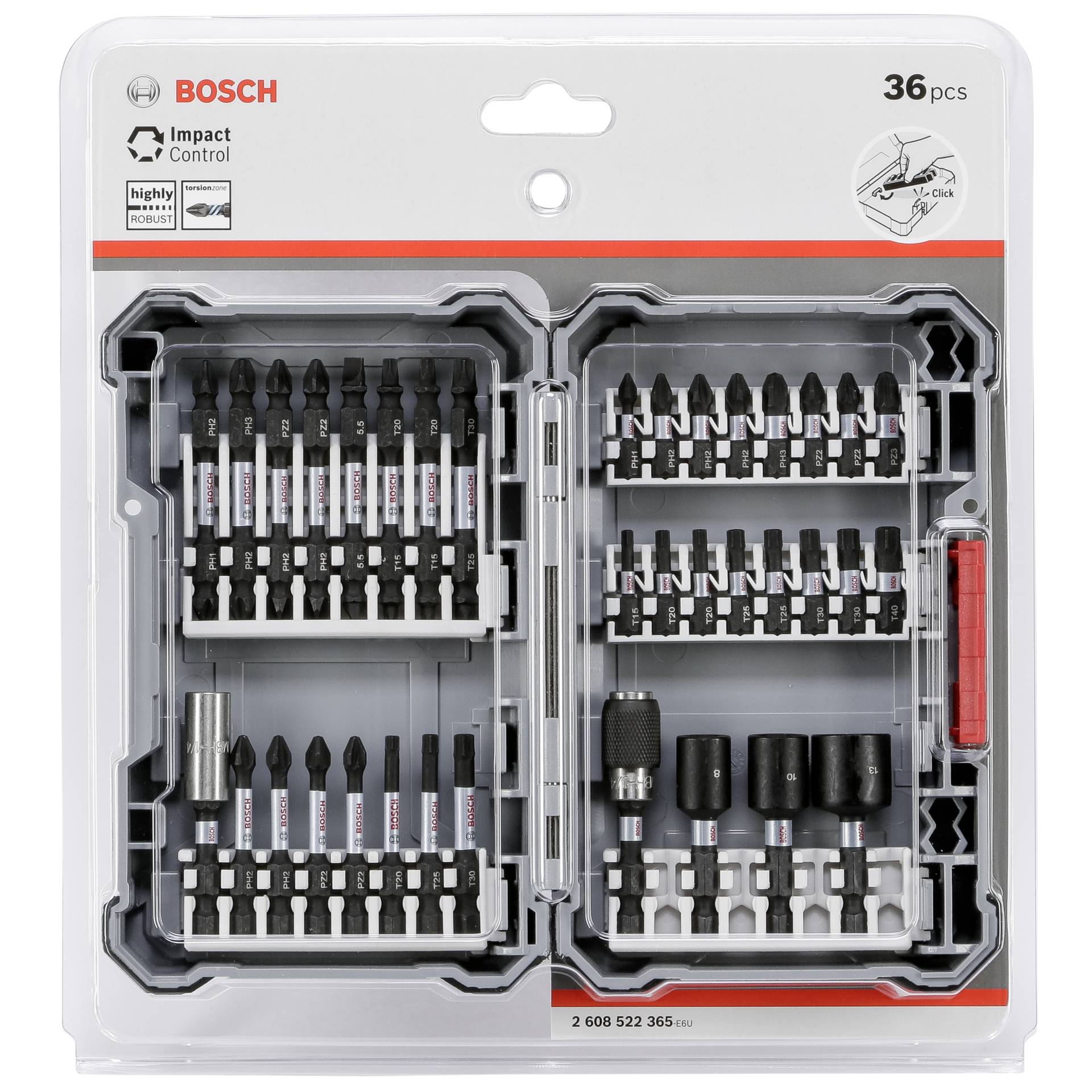 Bosch Impact set di cacciavite 36-pezzi 2608522365