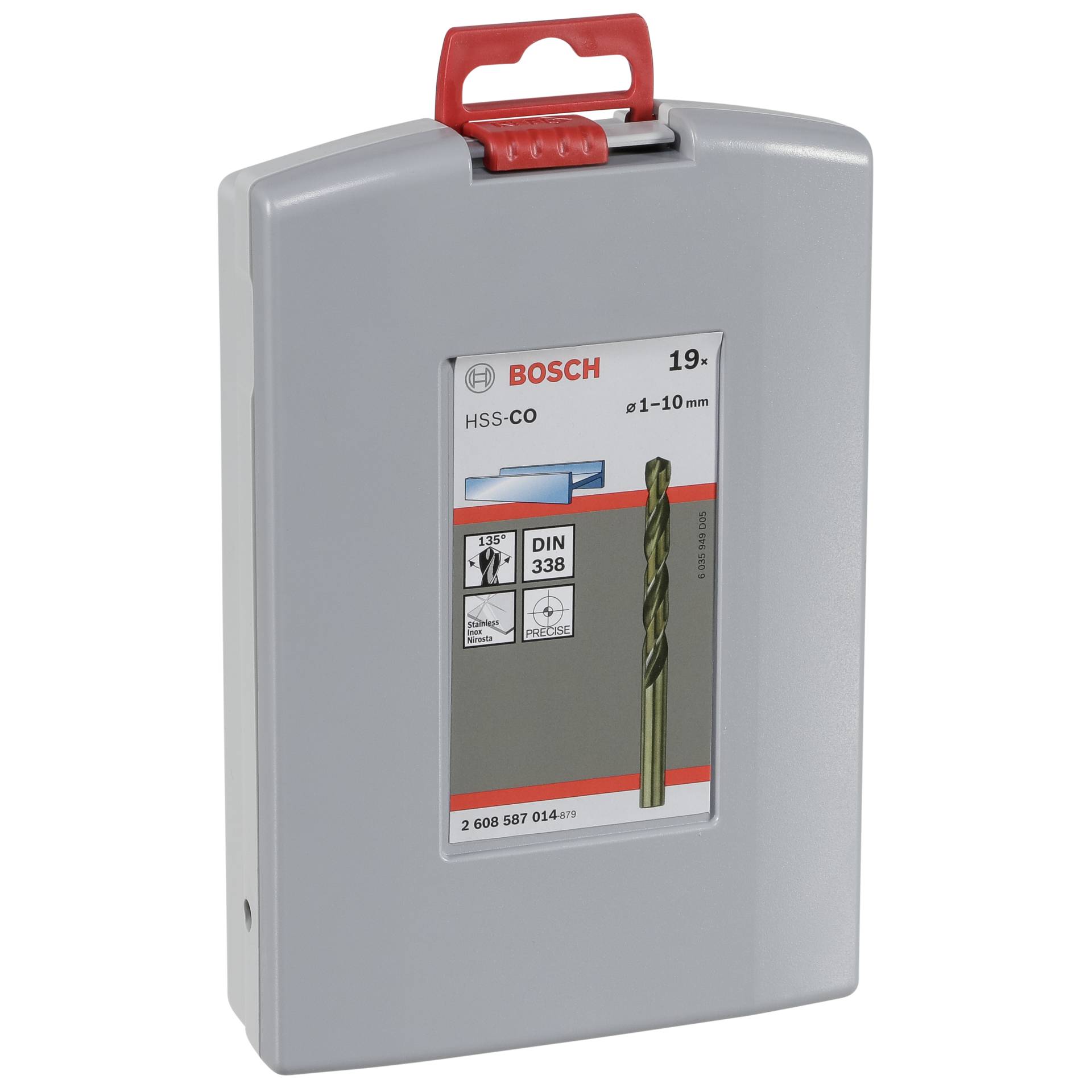 Bosch HSS set punte a spirale cobalt 19 pz.