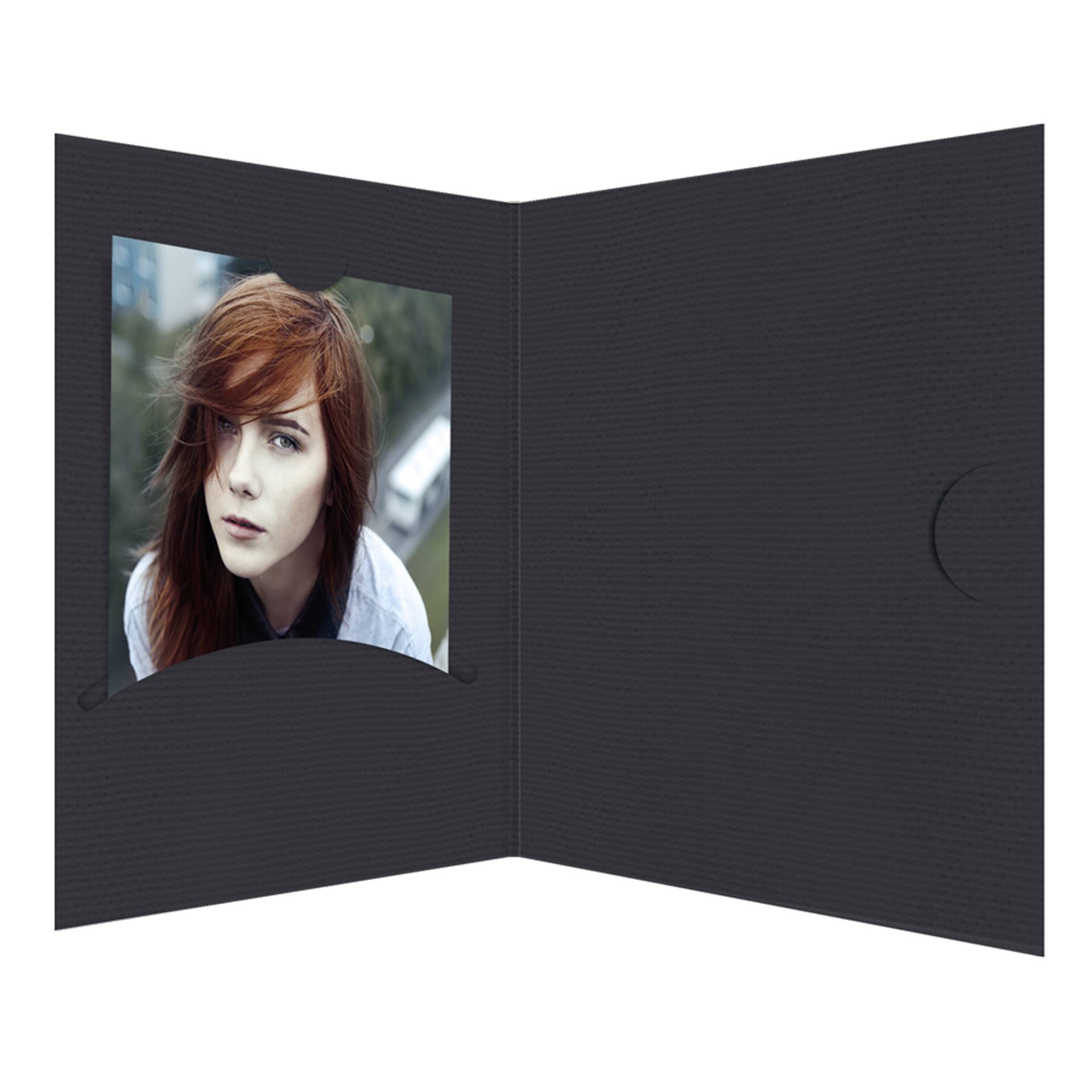 1x100 Daiber cartoncin.portafoto Opti-Line  fino 5x7 cm nero