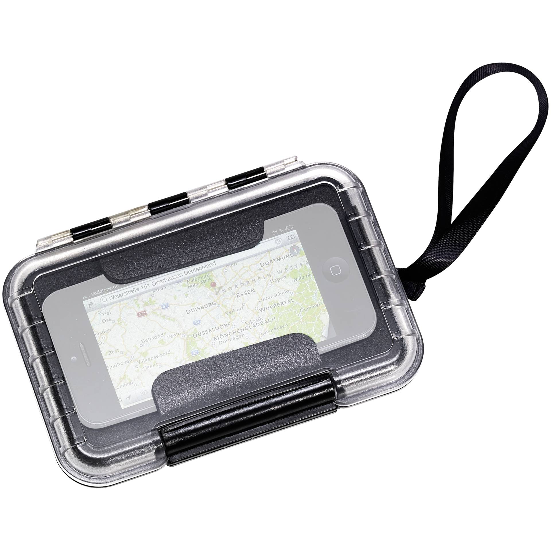 B&W Outdoor Case Type 200 nero trasp. con ins.in schiuma Inl