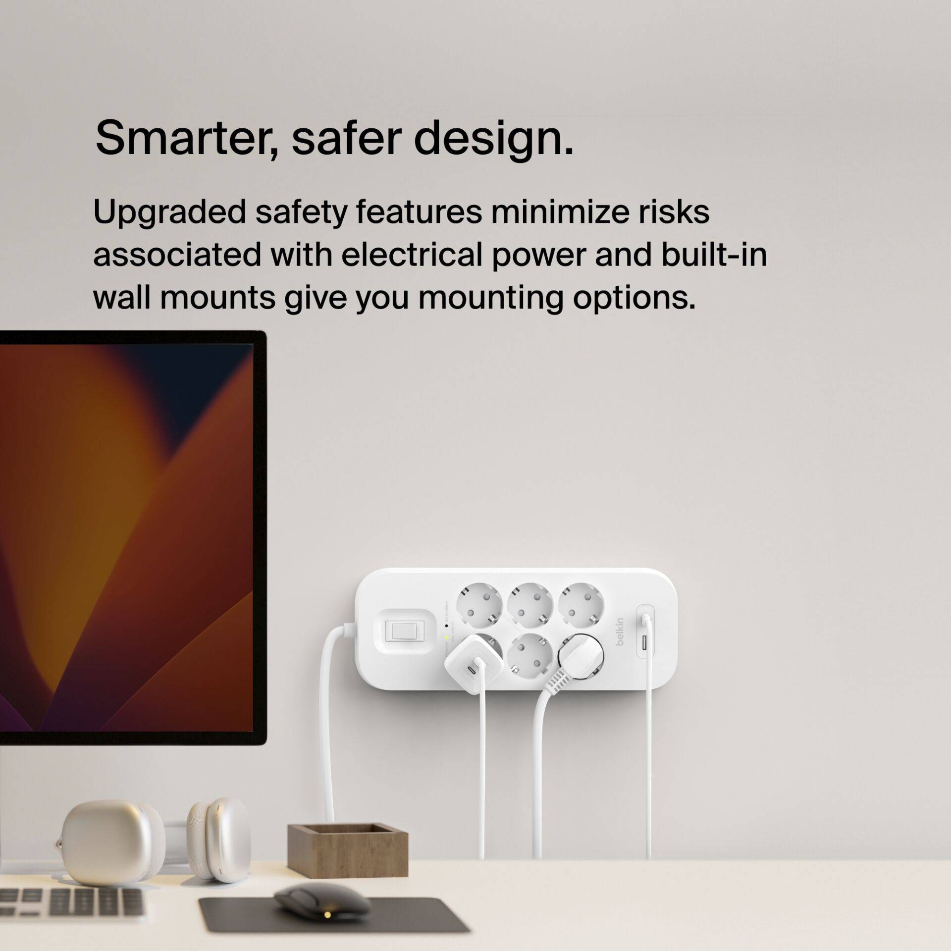Belkin Surge Socket 6-fold, USB-A+C, 650J.SRB002VF2M