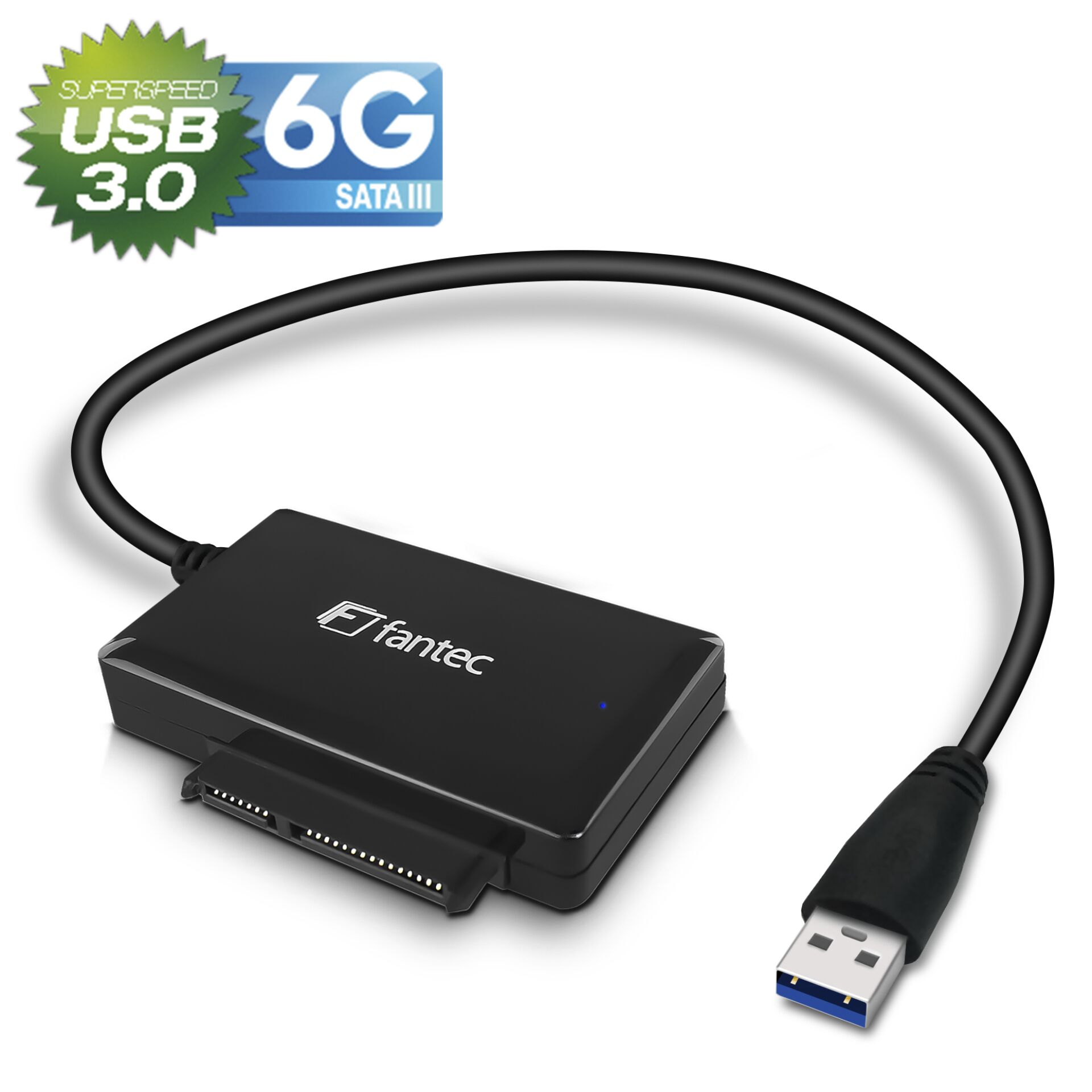 FANTEC USB 3.0 SATA 6G adatt. DOCK SSD HDD nero