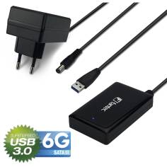 FANTEC USB 3.0 SATA 6G adatt. DOCK SSD HDD nero 2