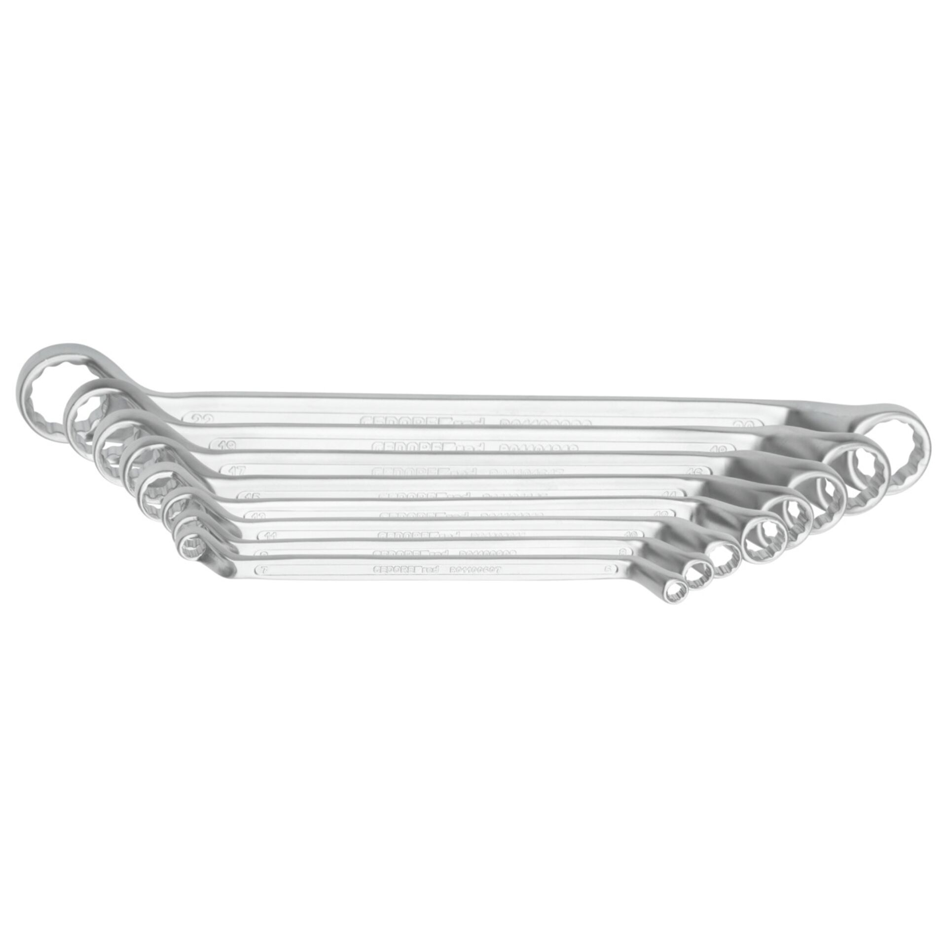 GEDORE red Double ring end Spanner Set 8-pieces 6-22 mm