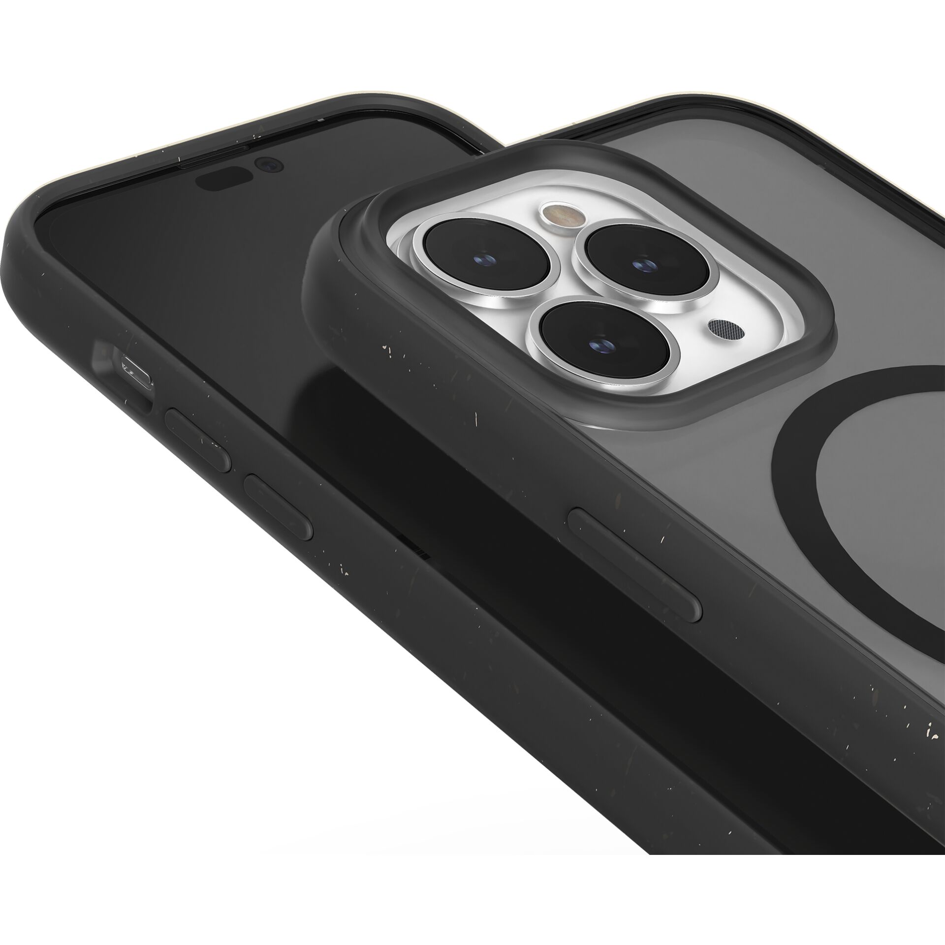 Woodcessories Clear Case MagSafe Matte Black iPhone 14 Pro M