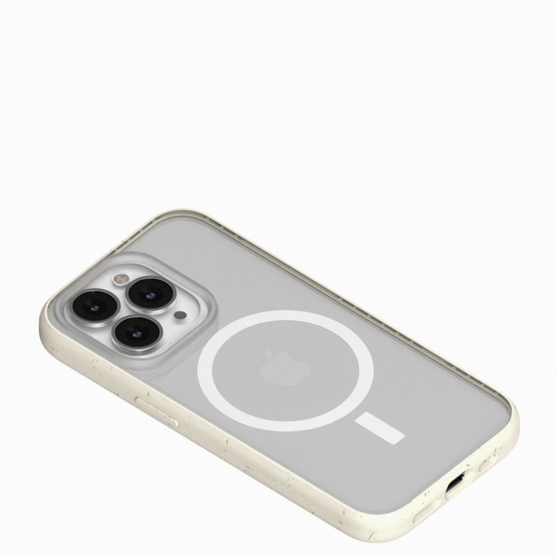 Woodcessories Clear Case MagSafe Offwhite iPhone 14 Pro Max