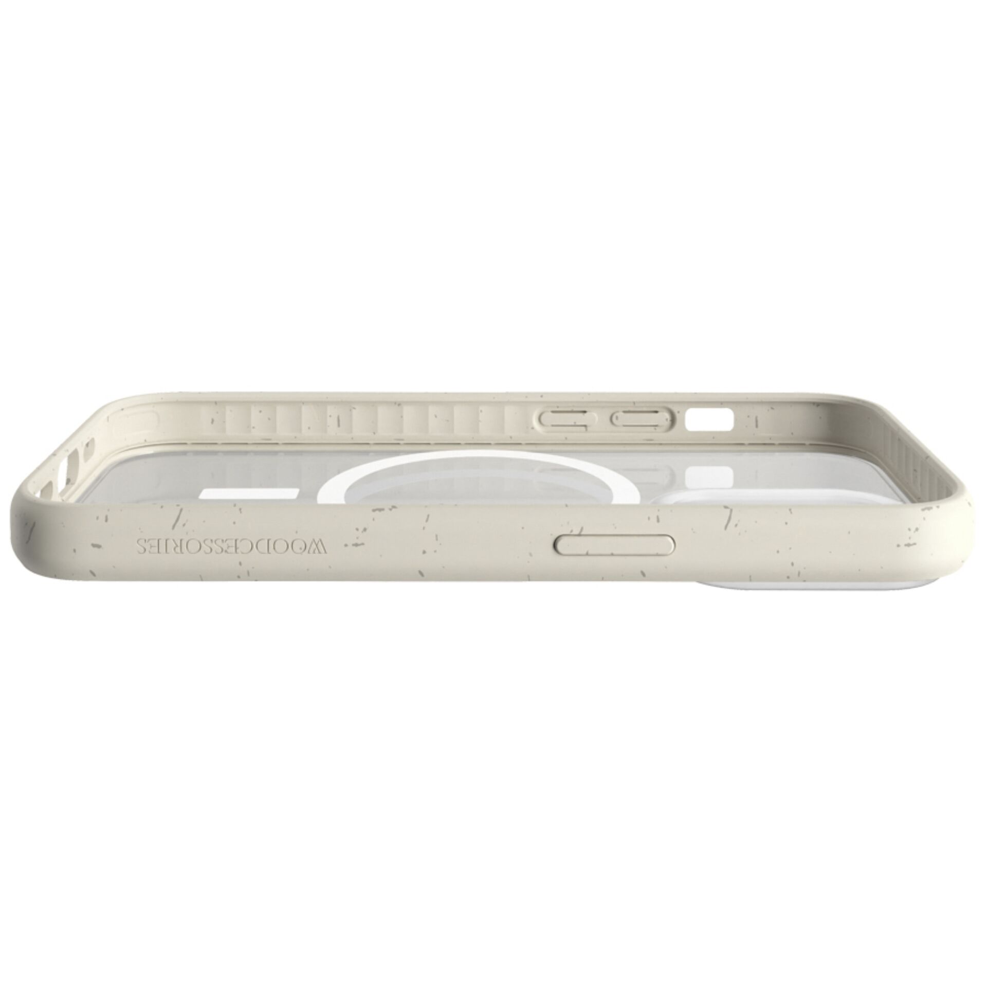 Woodcessories Clear Case MagSafe Offwhite iPhone 14 Pro Max