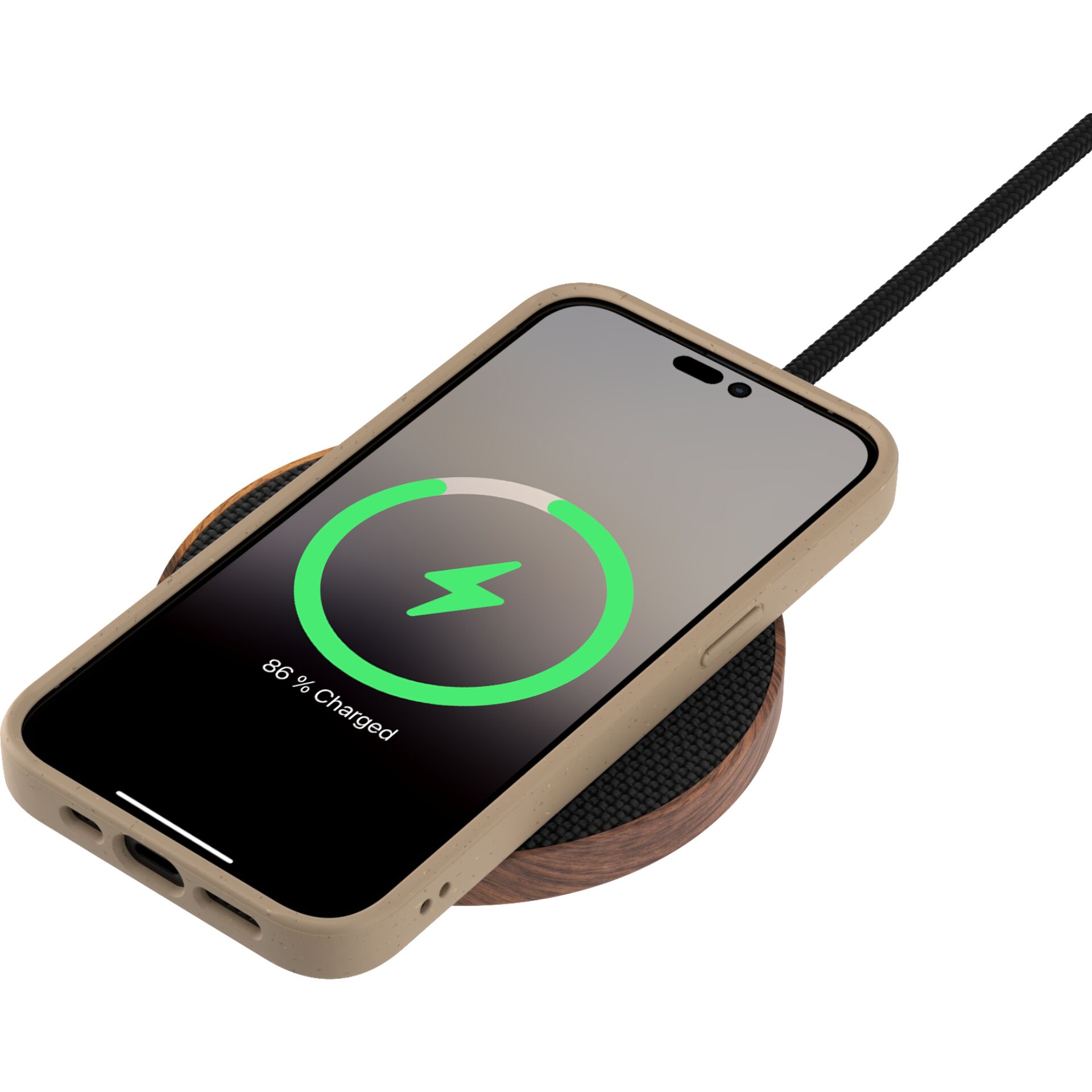 Woodcessories Bio Case MagSafe Taupe iPhone 14 Pro