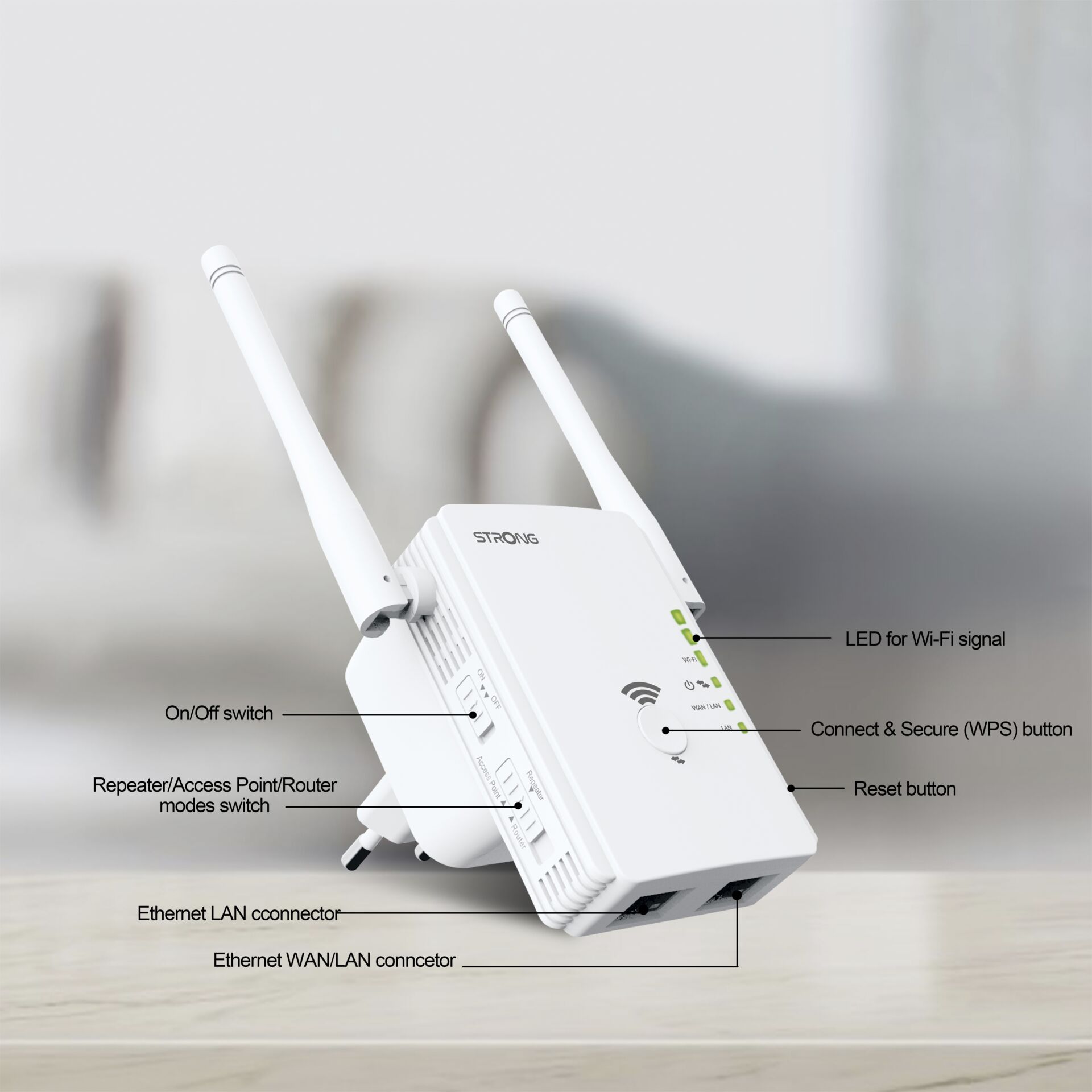 Strong REPEATER300V2 universal Repeater 300 Mbit/s