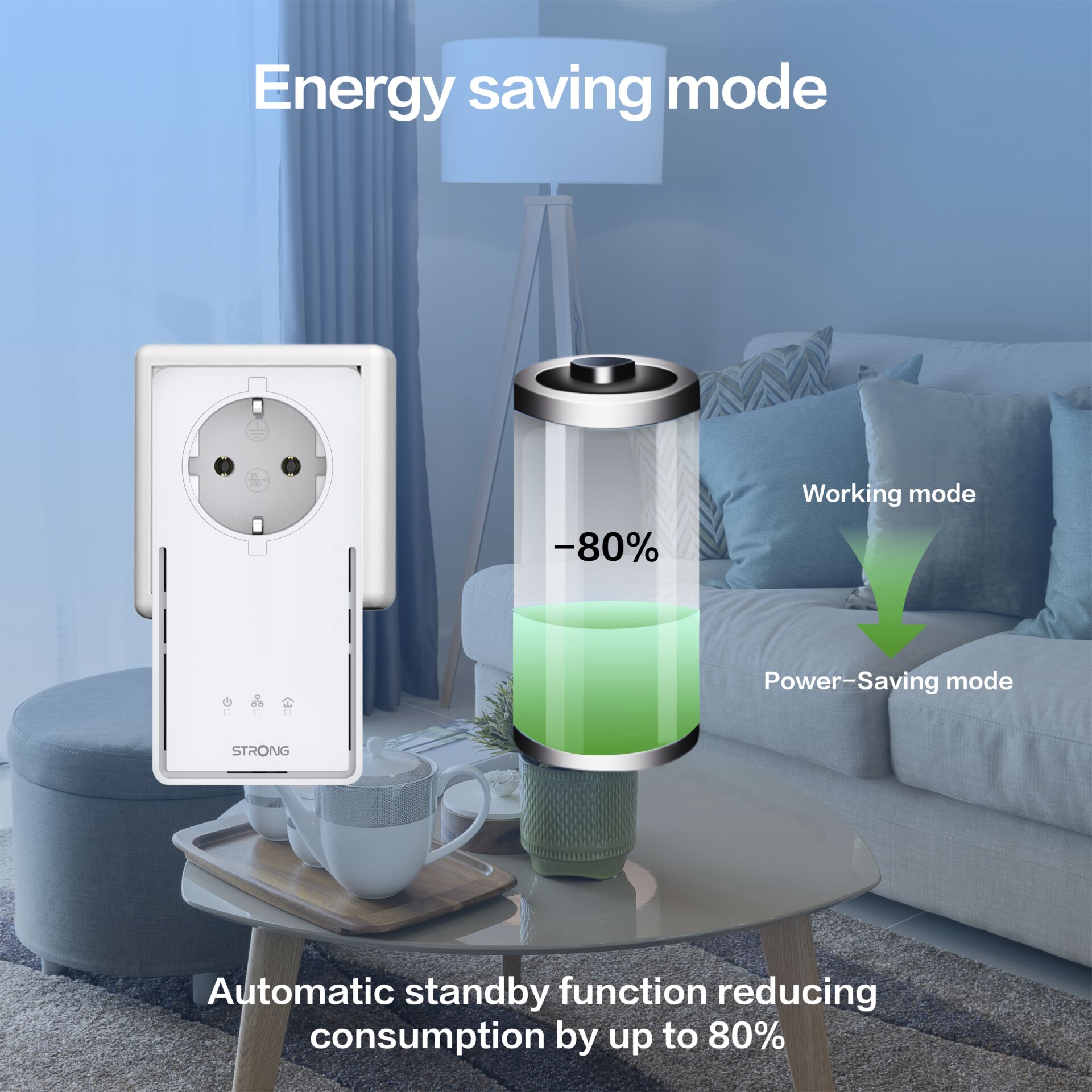Strong POWERL2000DUOEU Powerline adapter Set EU 2000 Mb