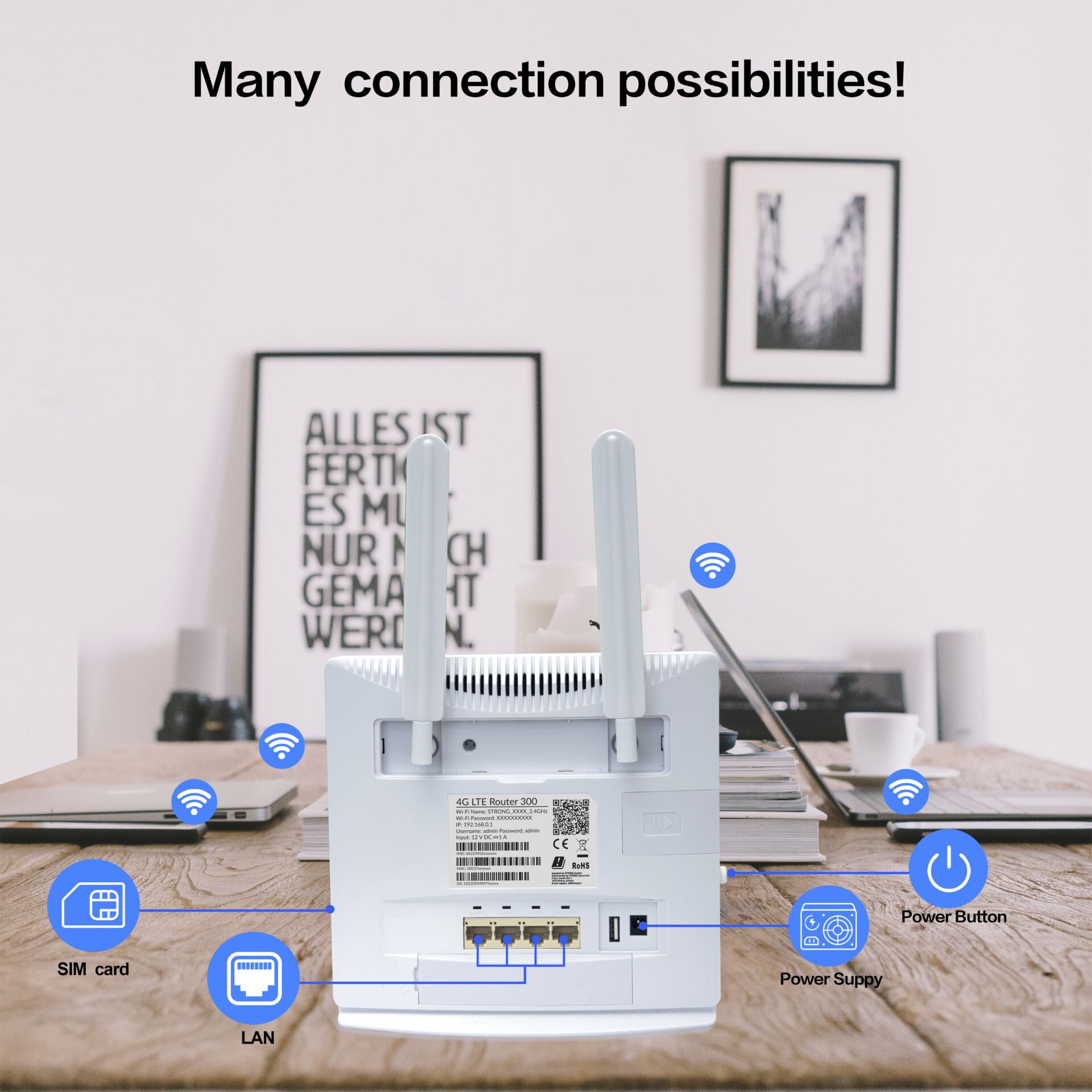 Strong 4GROUTER300V2 4G Router Wi-Fi 300