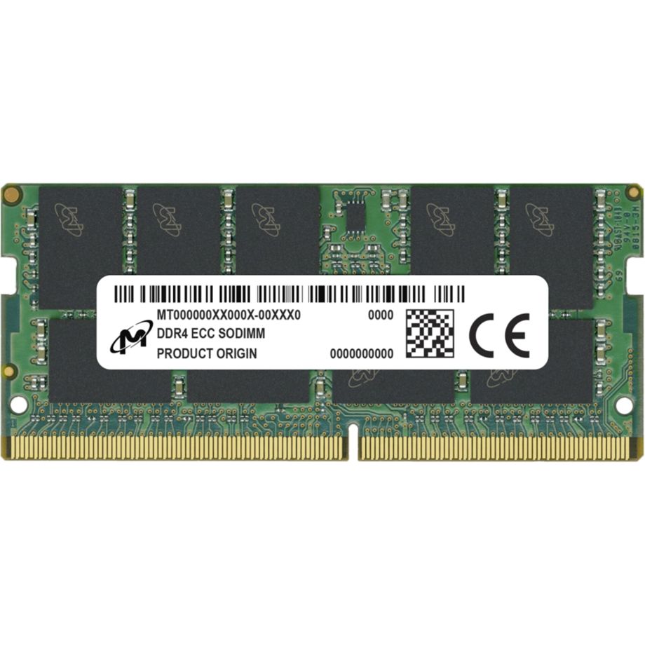 Micron DDR4 ECC SODIMM 16GB 1Rx8 3200 CL22 1.2V ECC