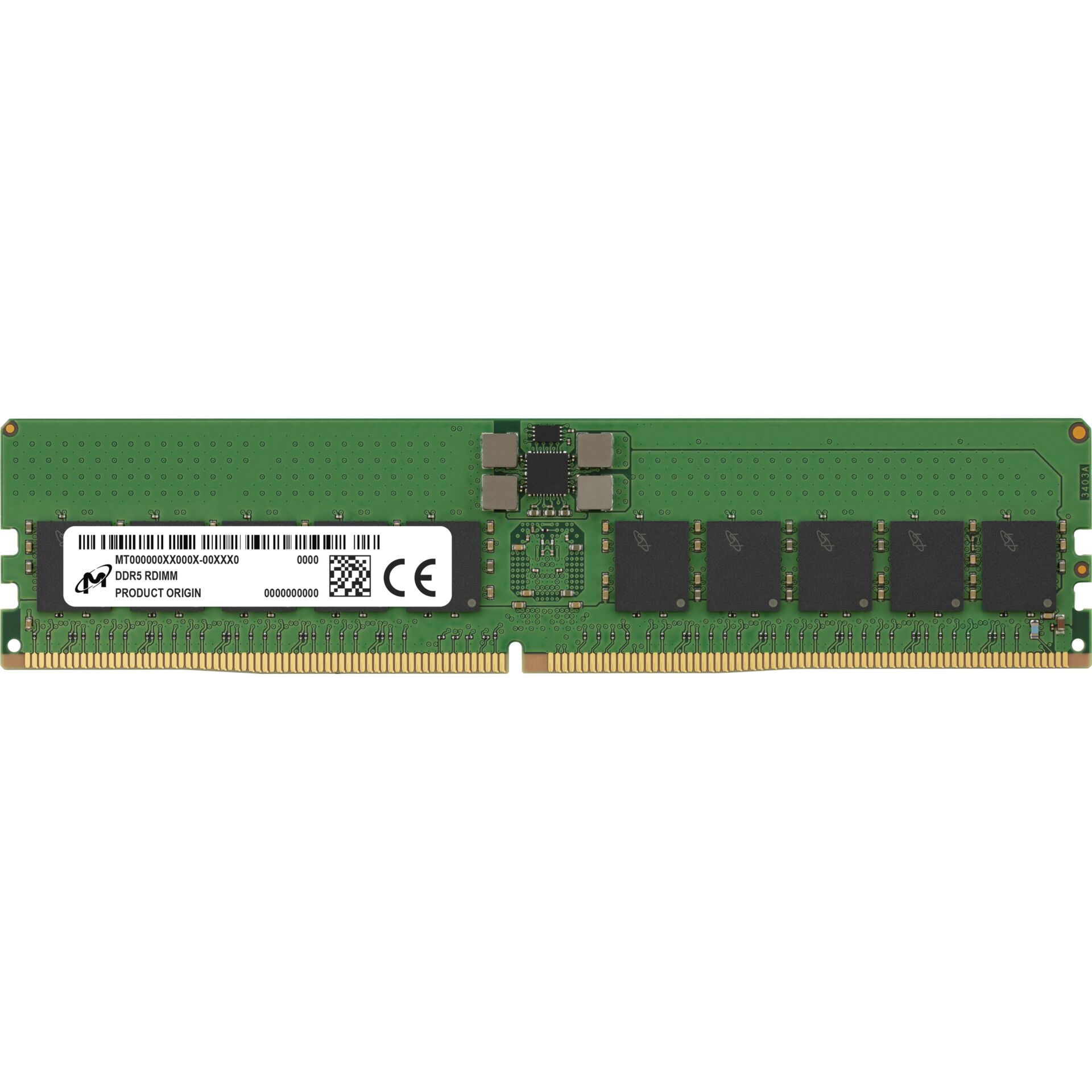 Micron DDR5 RDIMM 32GB 1Rx4 4800 CL40 PC5-38400 1.1V ECC