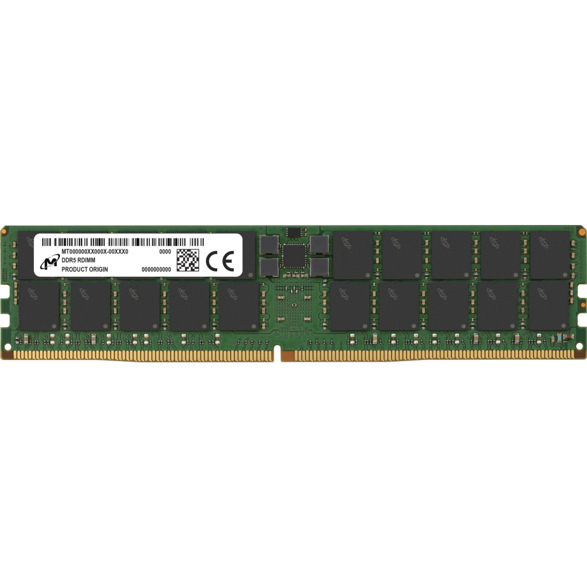 Micron DDR5 RDIMM 64GB 2Rx4 4800 CL40