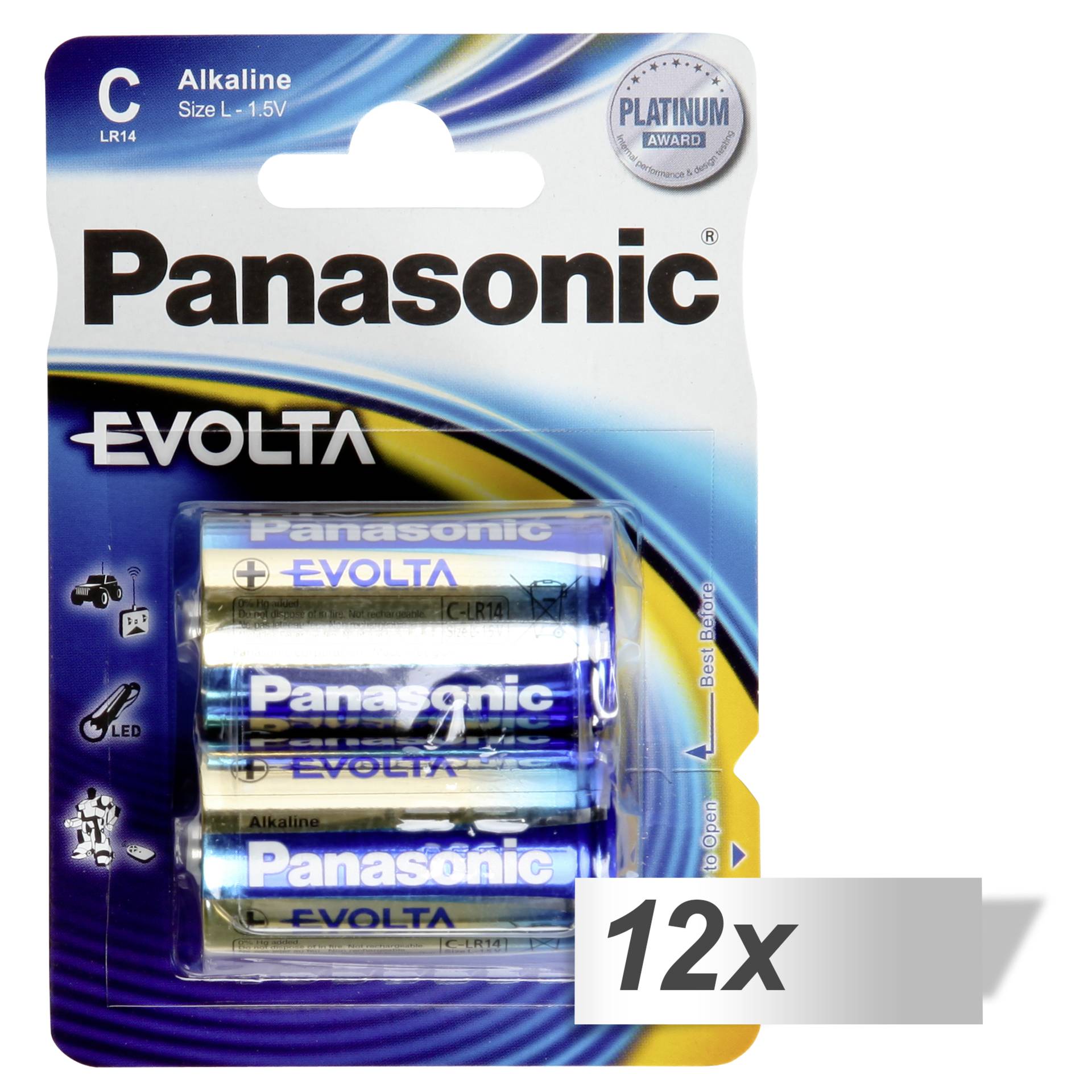 12x2 Panasonic Evolta Baby C LR 14                LR14EGE/2B