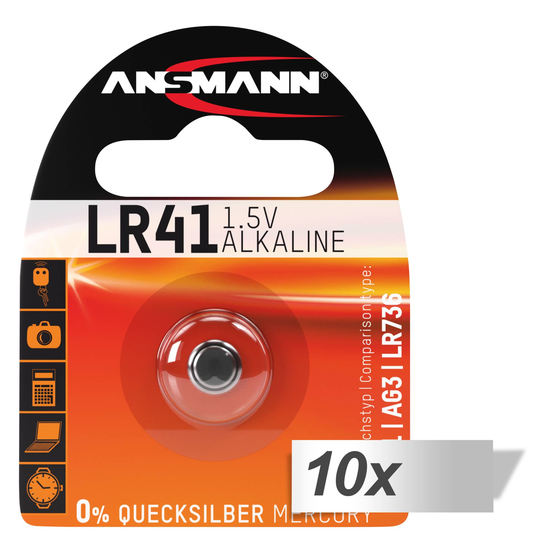 10x1 Ansmann LR 41