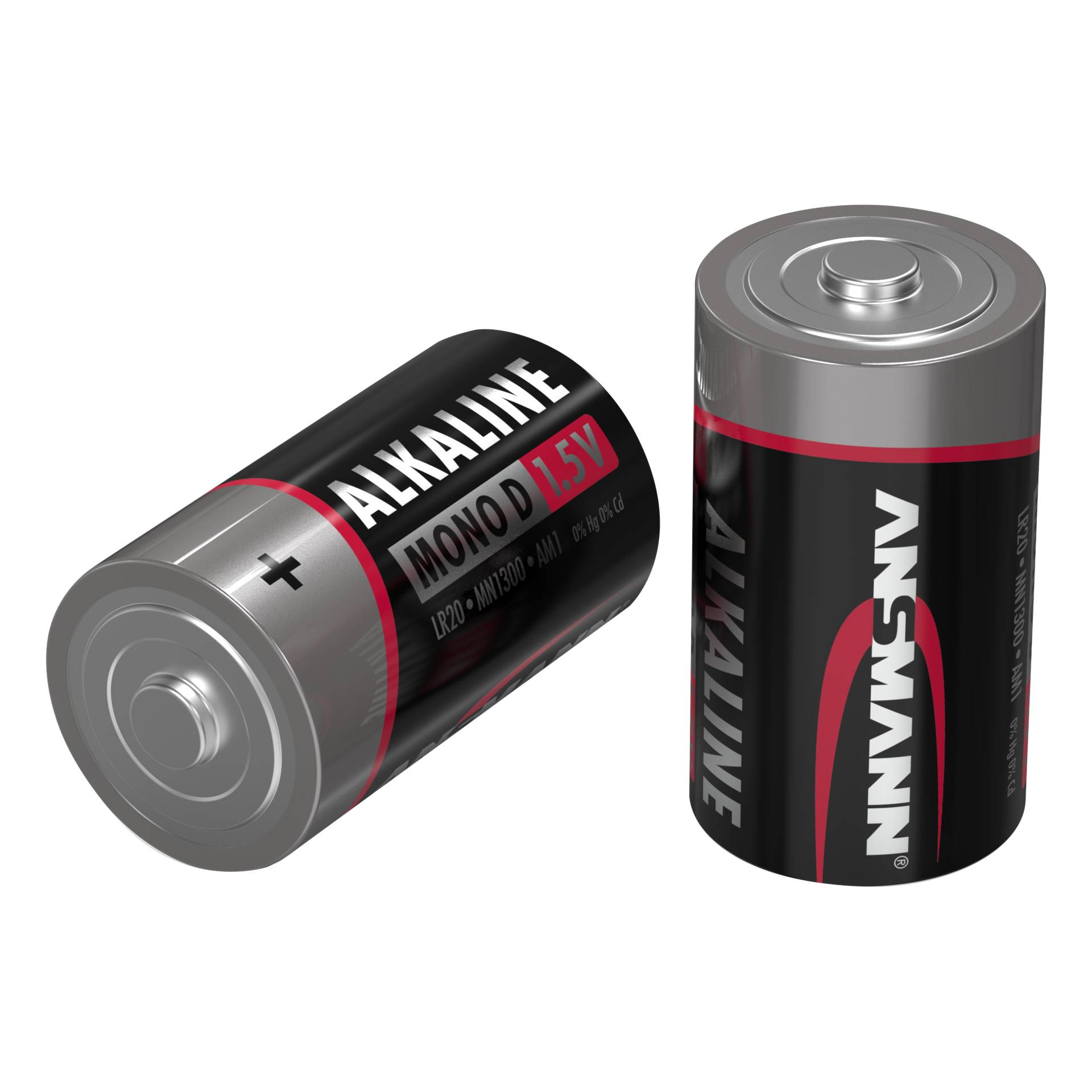 50x2 Ansmann Alkaline Mono D LR 20 red-Line         1514-000