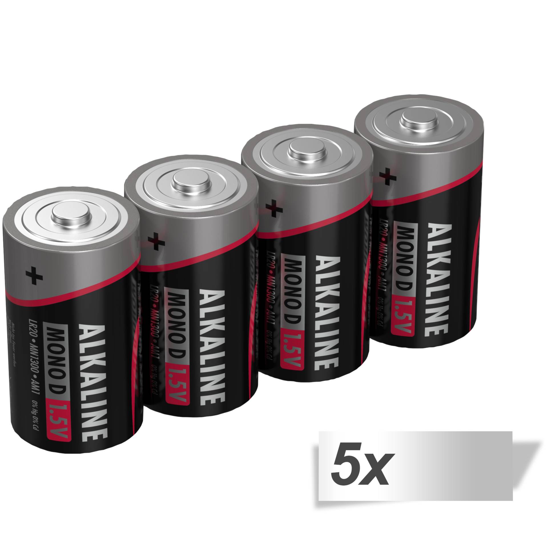 5x4 Ansmann Alkaline Mono D LR 20 red-line           5015581