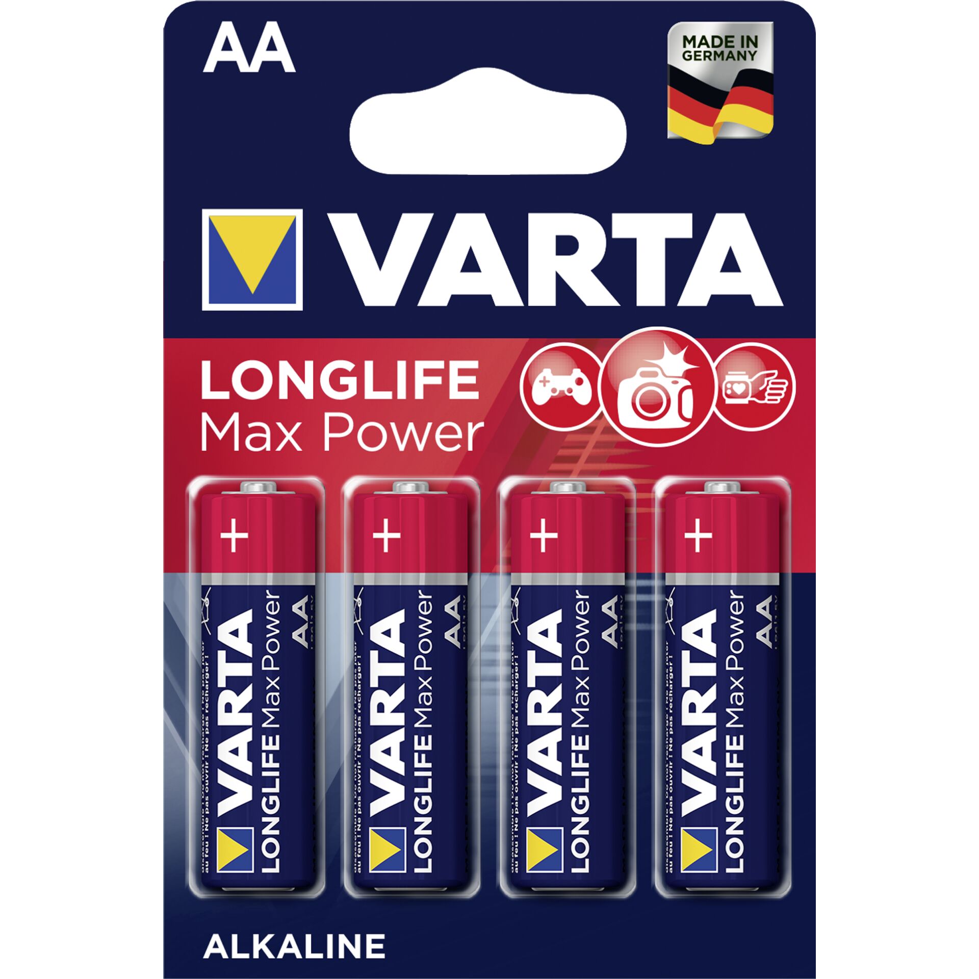 20x4 Varta Max Tech Mignon AA LR 6             PU Inner box