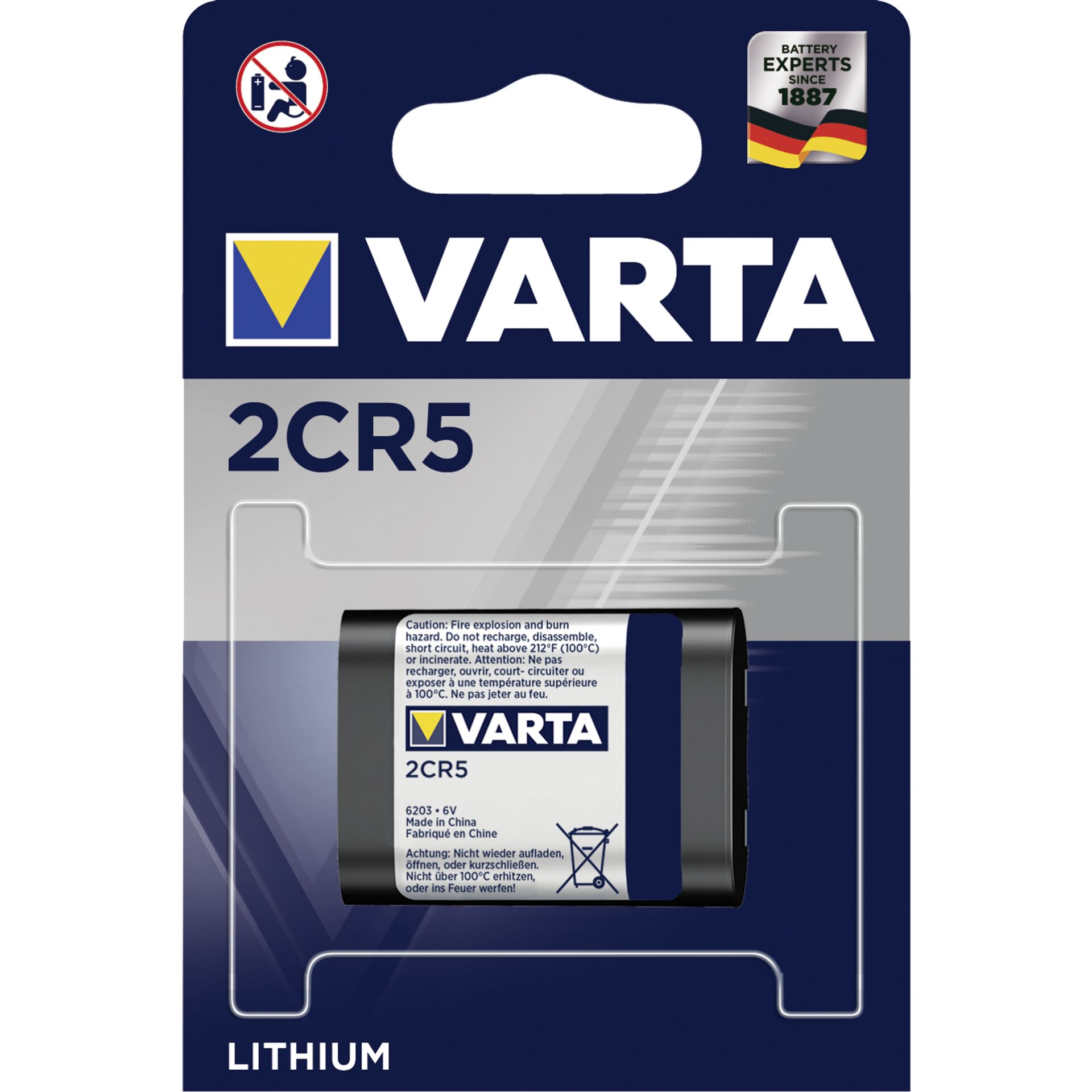 10x1 Varta Photo 2 CR 5 PU Inner box