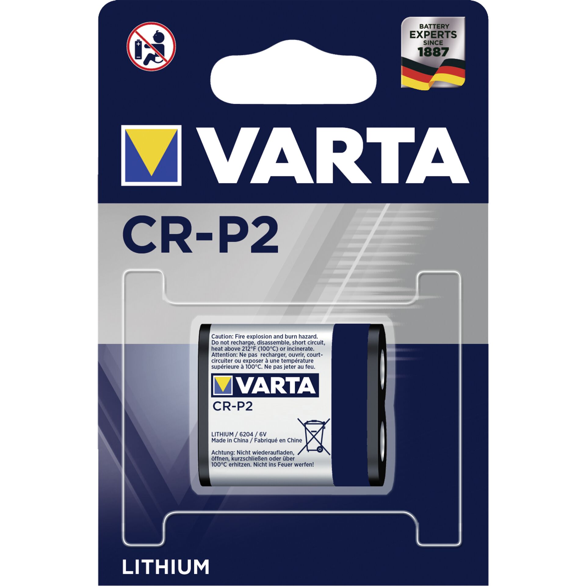 10x1 Varta Photo CR P 2 PU Inner box