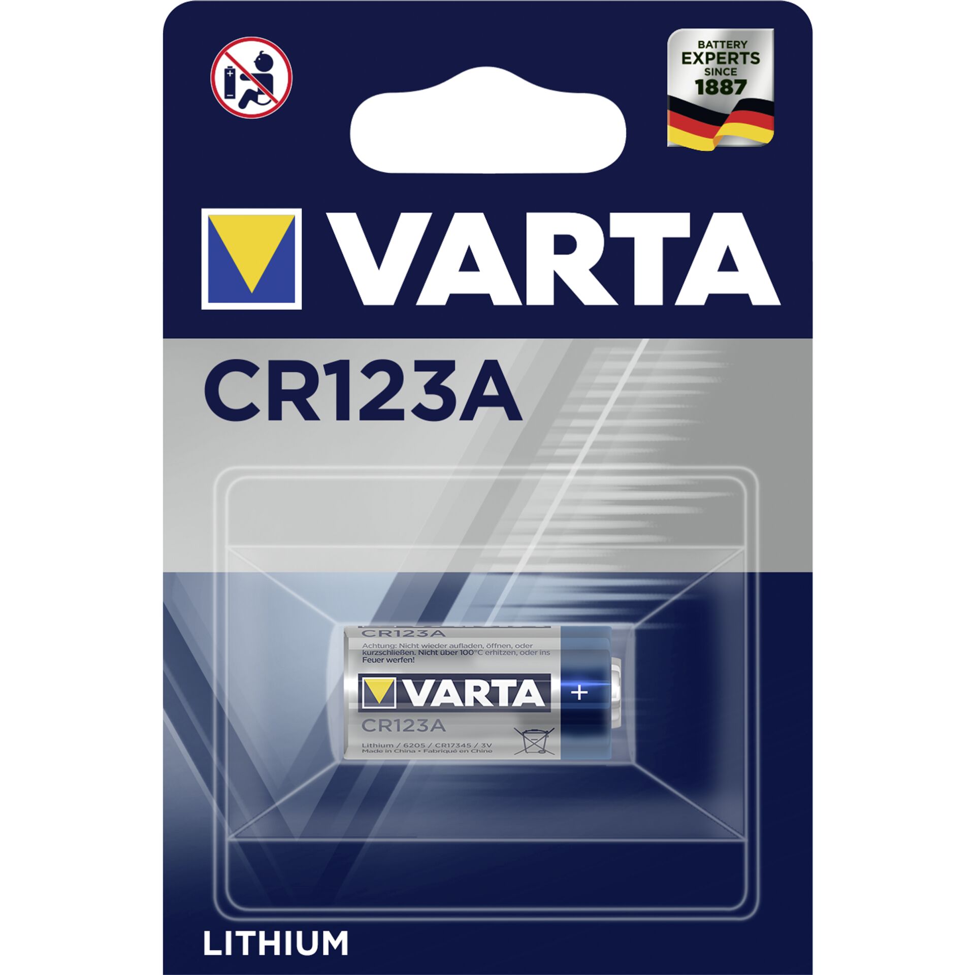 10x1 Varta Professional CR 123 A PU Inner box