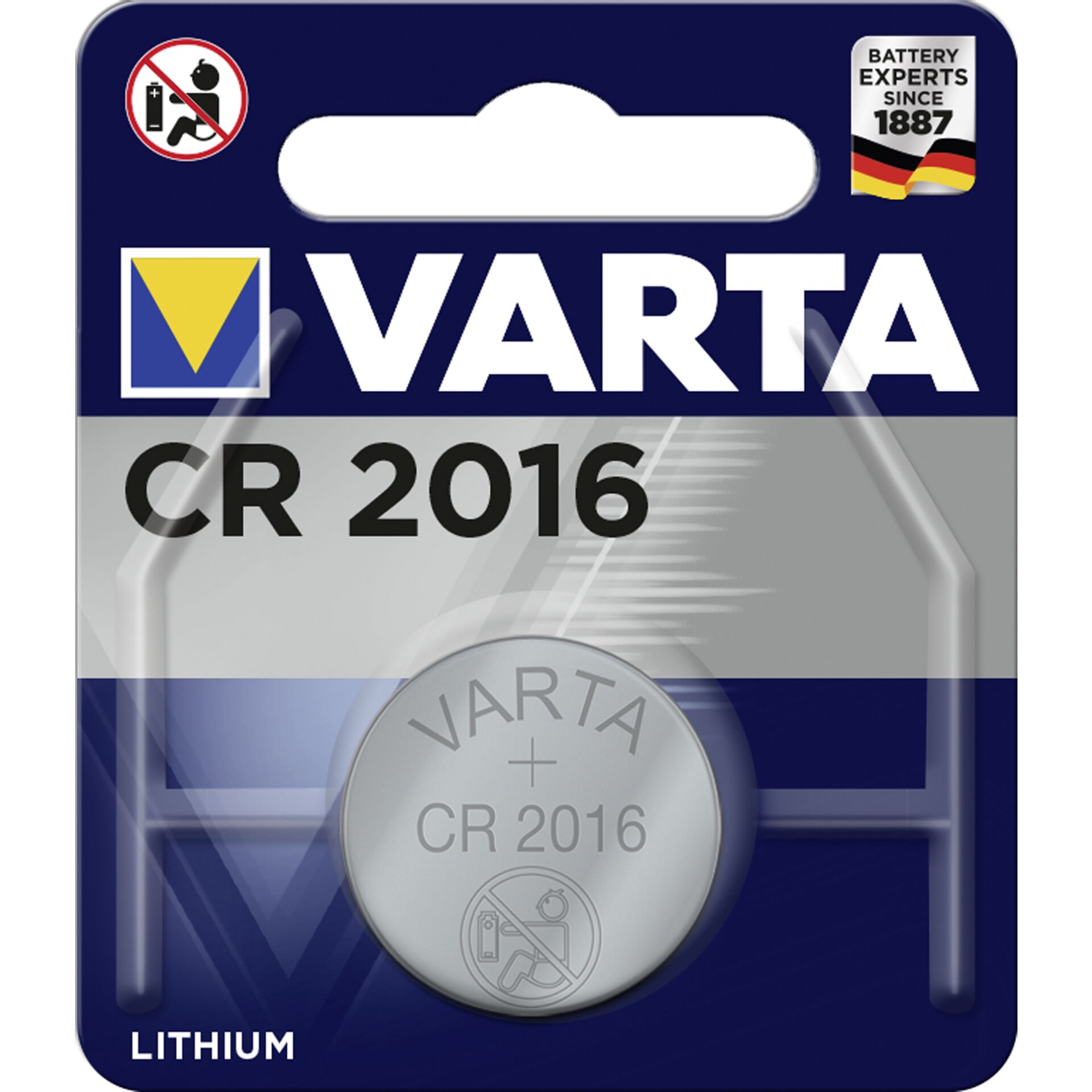 10x1 Varta electronic CR 2016 PU Inner box